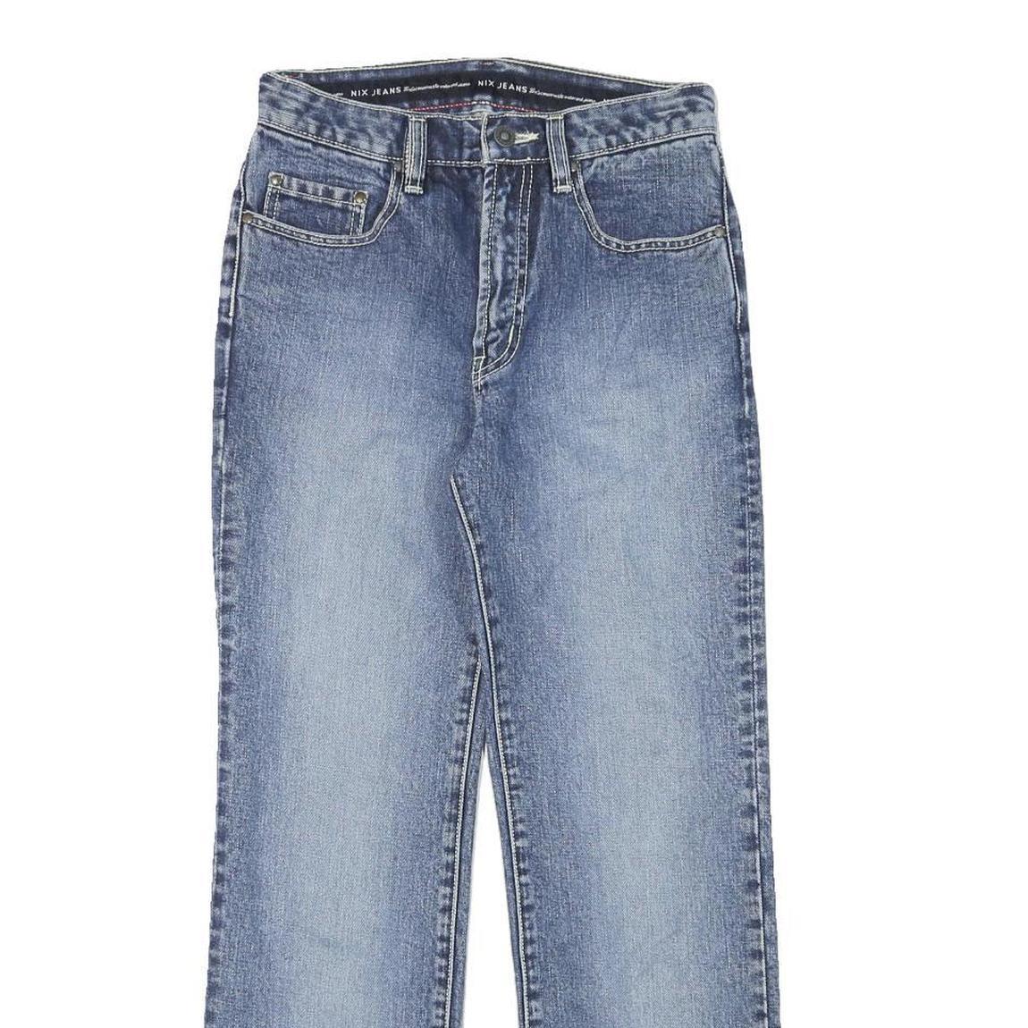 NIX Womens Blue Regular Straight Denim Medium W26 L27 Zip Closure Jeans Refurbished - N/A refurbished available on Cerqular