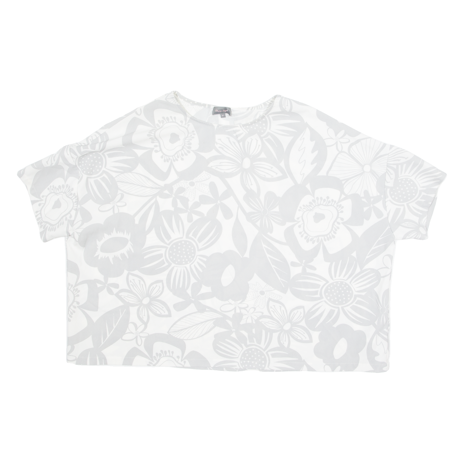 PHASE EIGHT Womens Printed Top Grey Floral M Refurbished - N/A refurbished available on Cerqular