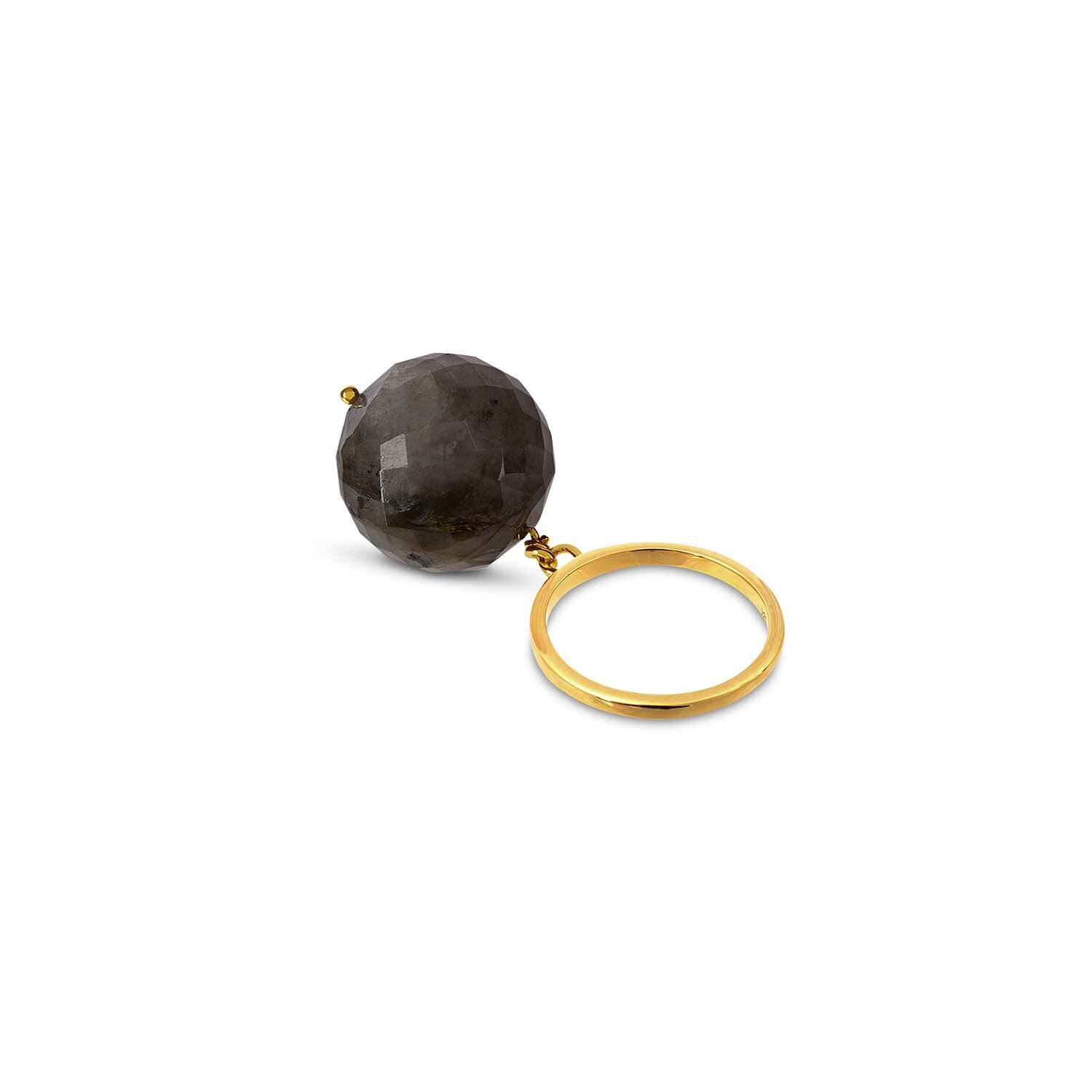 Bubble Labradorite Gold Ring (adjustable) Refurbished - Amadeus (This could refer to multiple things, such as the 1 refurbished available on Cerqular