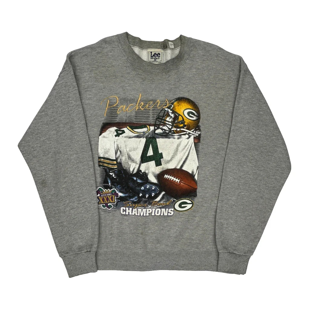 Buy Made In USA Packers Lee Sport Nfl Sweatshirt - Large Grey Cotton Refurbished - $73.69 Made In USA Packers Lee Sport Nfl Sweatshirt - Large Grey Cotton Refurbished - Thrifted (note: this is a term often used to describe second- refurbished available on Cerqular