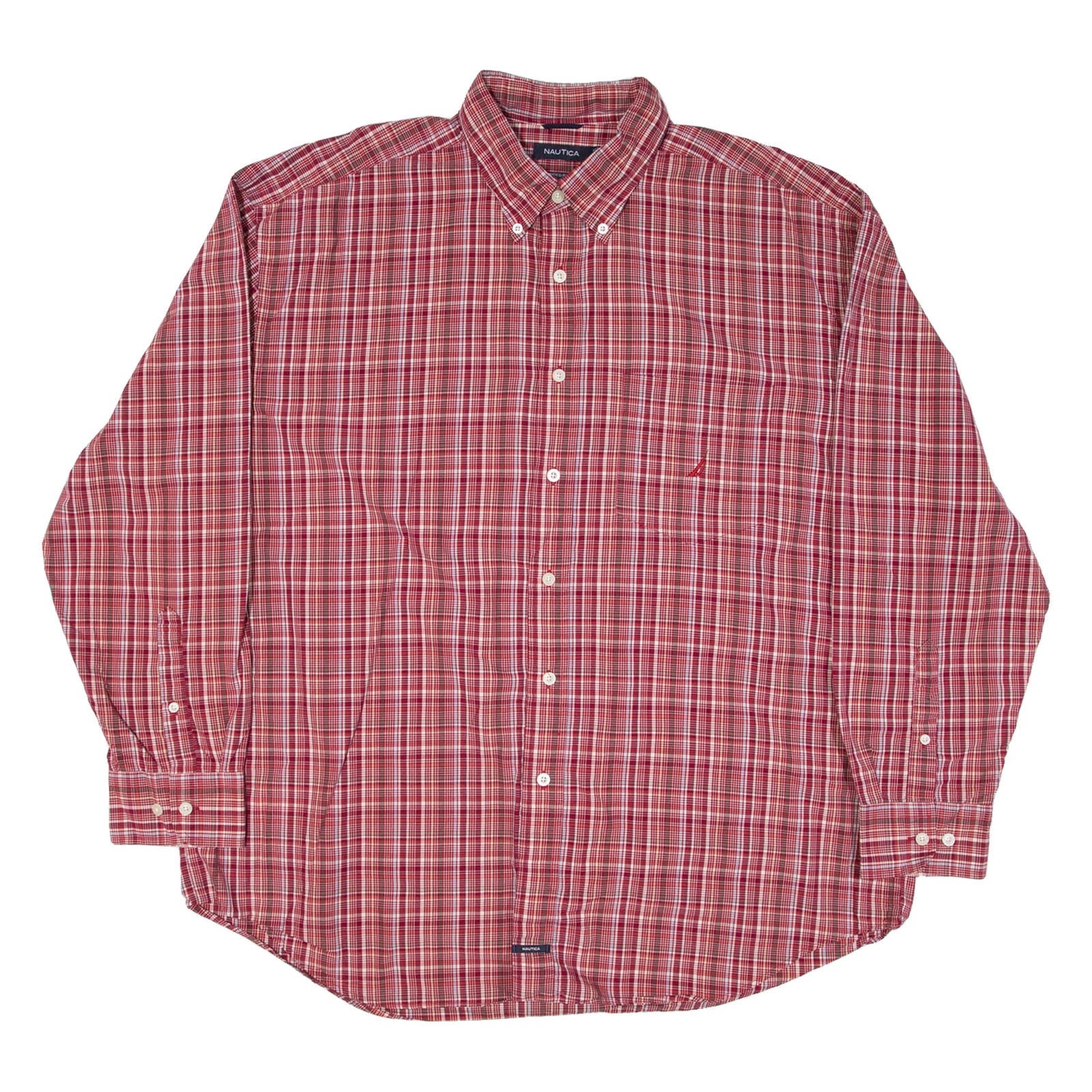Buy NAUTICA Mens Shirt Red Check Long Sleeve 2XL Refurbished - $23.39 NAUTICA Mens Shirt Red Check Long Sleeve 2XL Refurbished - N/A refurbished available on Cerqular