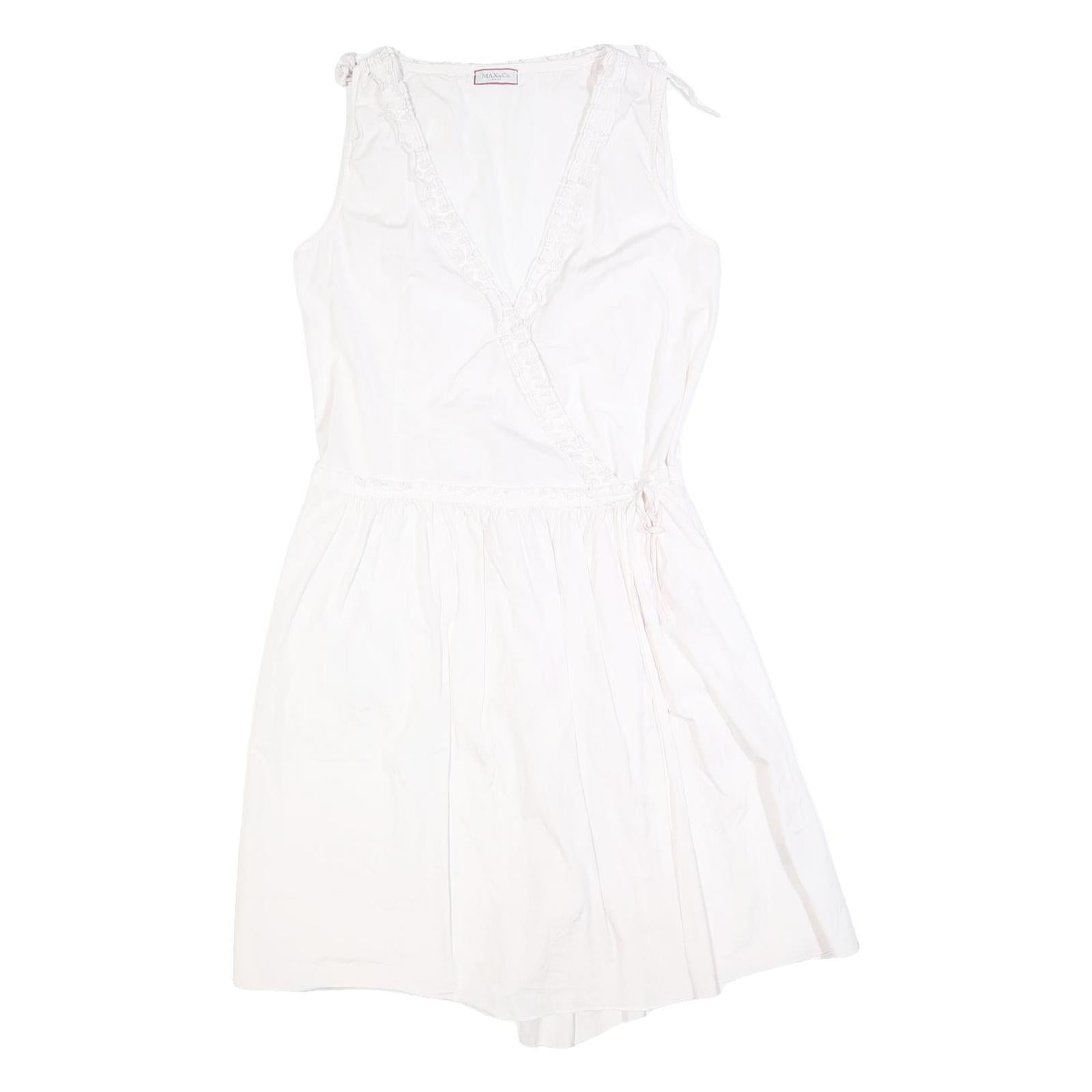 Buy MAX&CO Womens White Cotton Blend Wrap Dress Sleeveless Short UK 8 Summer Refurbished - $66.29 MAX&CO Womens White Cotton Blend Wrap Dress Sleeveless Short UK 8 Summer Refurbished - N/A refurbished available on Cerqular