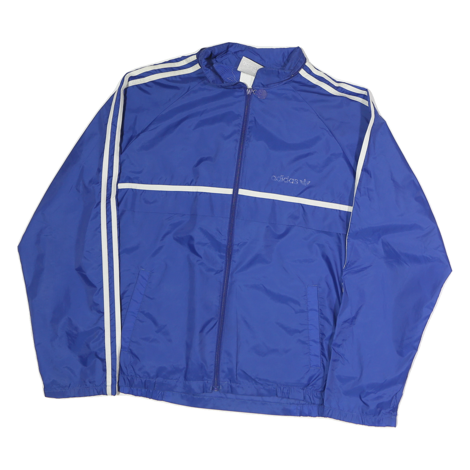 Buy ADIDAS Mens Blue Zip Jacket M Polyester Track Plain Striped Classic Sportswear Refurbished - $40.29 ADIDAS Mens Blue Zip Jacket M Polyester Track Plain Striped Classic Sportswear Refurbished - N/A refurbished available on Cerqular