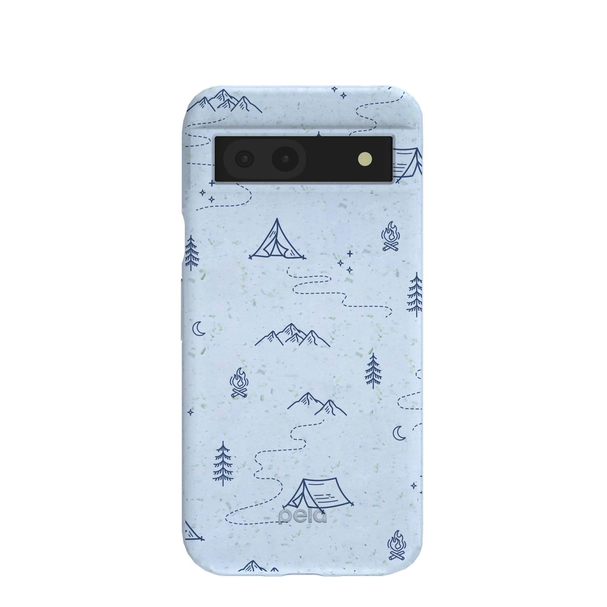 Powder Blue Camp Nights Google Pixel 8a Case Refurbished - Pela Case refurbished available on Cerqular