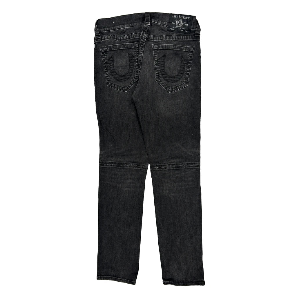 Buy True Religion Slim Jeans - 32W 31L Black Cotton Blend Refurbished - $66.99 True Religion Slim Jeans - 32W 31L Black Cotton Blend Refurbished - Thrifted (note: this is a term often used to describe second- refurbished available on Cerqular