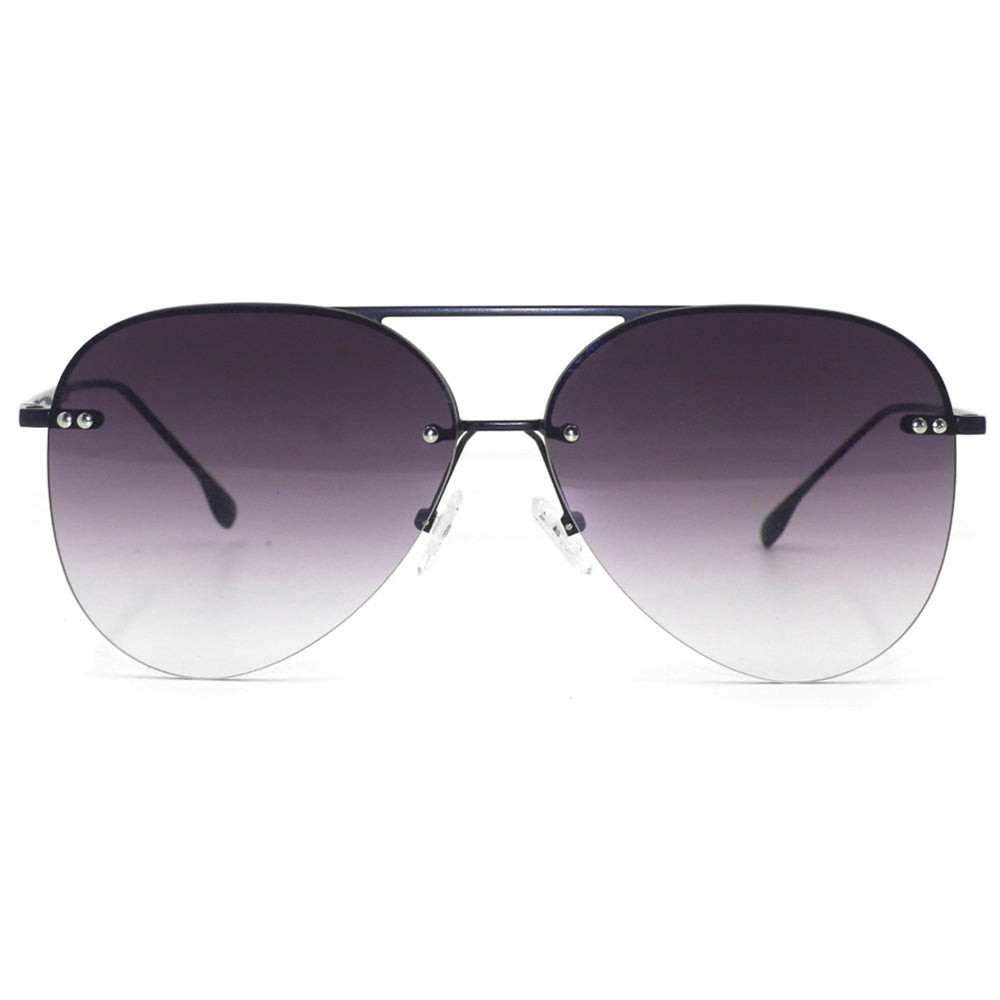 Megan 2 - Faded Black Metal Aviator Sunglasses | Color: Faded Black | Size: REGULAR Refurbished - N/A refurbished available on Cerqular