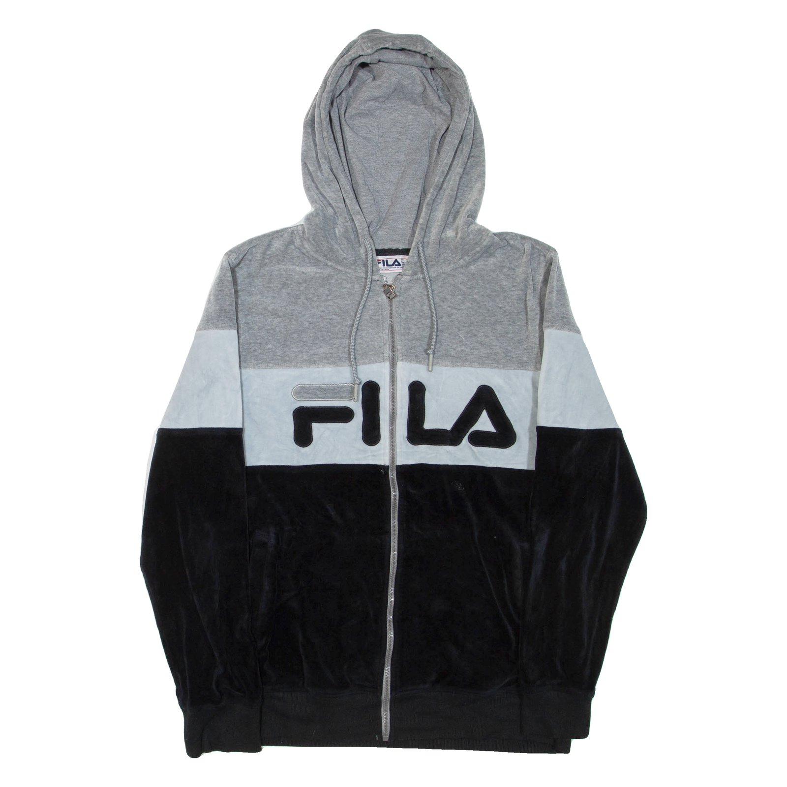 Buy FILA Velour Womens Grey Hoodie Full Zip XL Refurbished - $28.59 FILA Velour Womens Grey Hoodie Full Zip XL Refurbished - N/A refurbished available on Cerqular