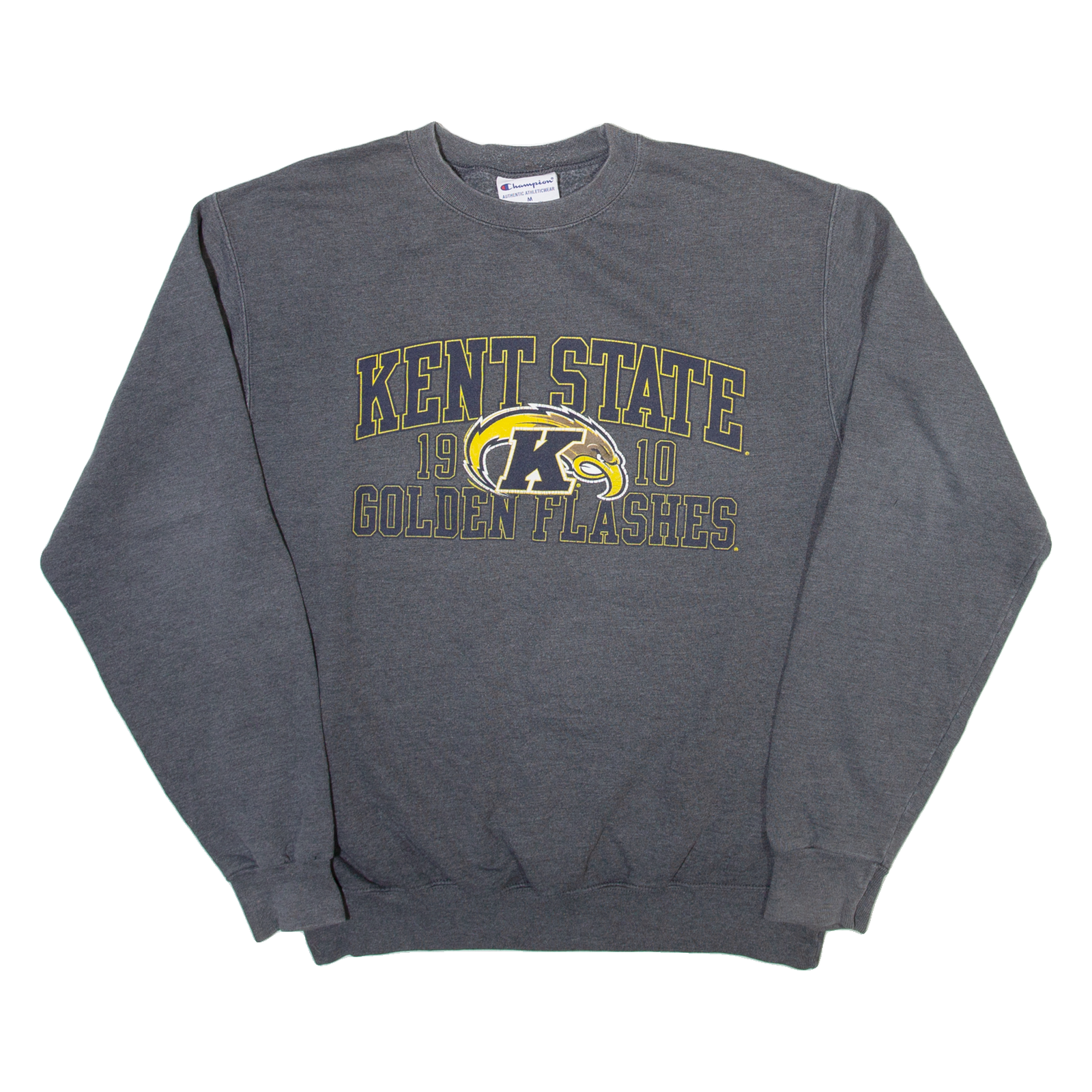 CHAMPION Kent State Golden Flashes Mens Sweatshirt Grey USA M Refurbished - N/A refurbished available on Cerqular
