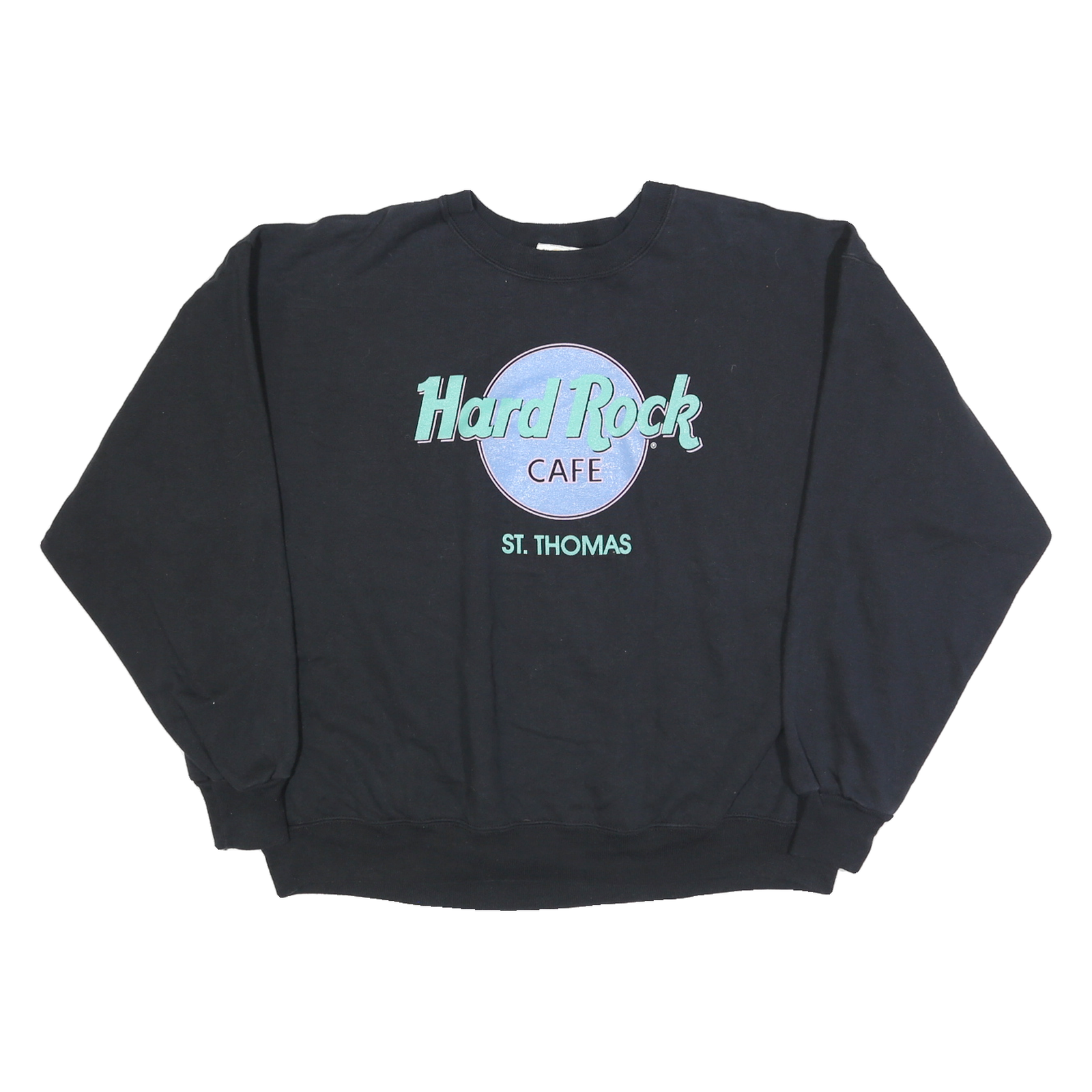 HARD ROCK CAFE Womens Black St Thomas Crew Neck XL Cotton Blend Sweatshirt Refurbished - N/A refurbished available on Cerqular