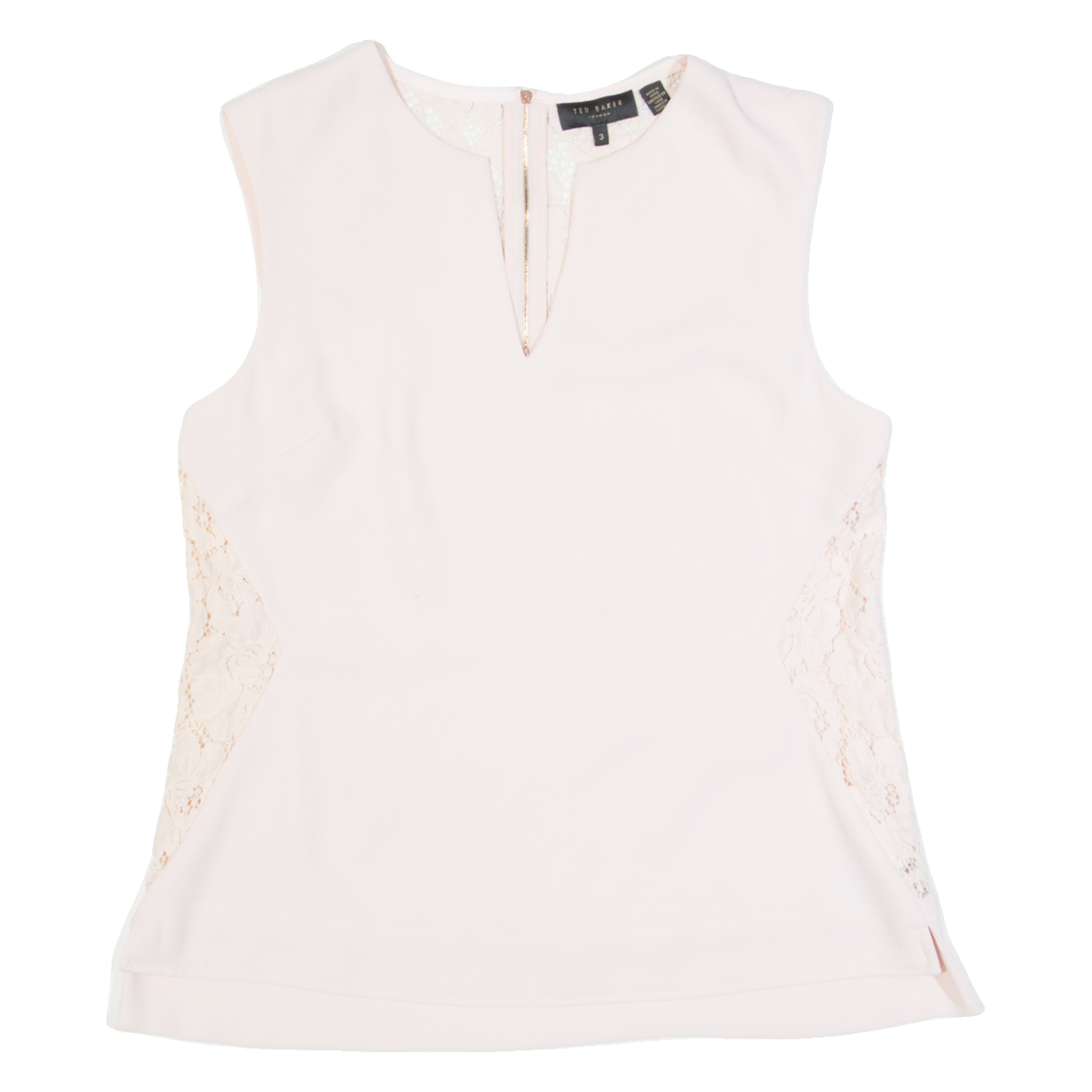 TED BAKER Womens Vest Pink V-Neck Sleeveless M Refurbished - N/A refurbished available on Cerqular