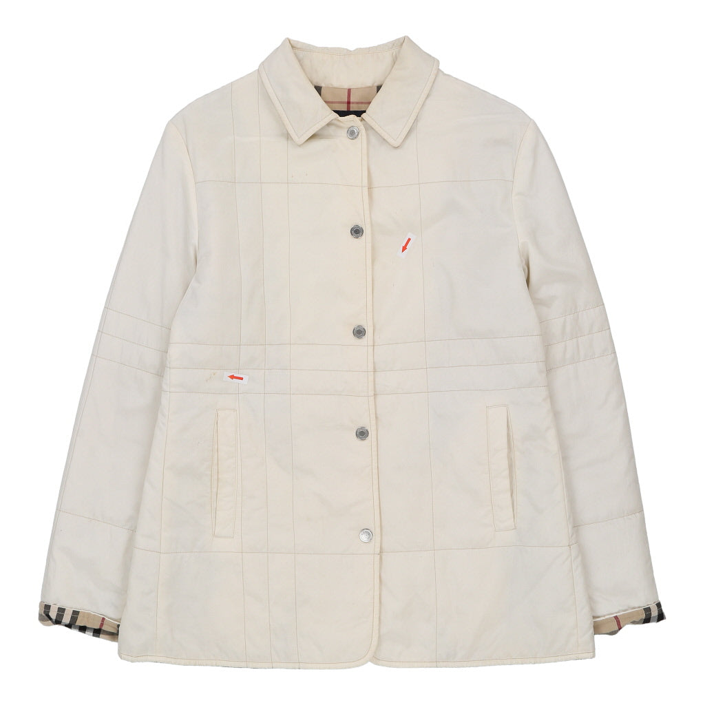 Burberry London Jacket - Small Cream Cotton | Size: small Refurbished - N/A (Preloved Designer is not a specific brand, it refurbished available on Cerqular