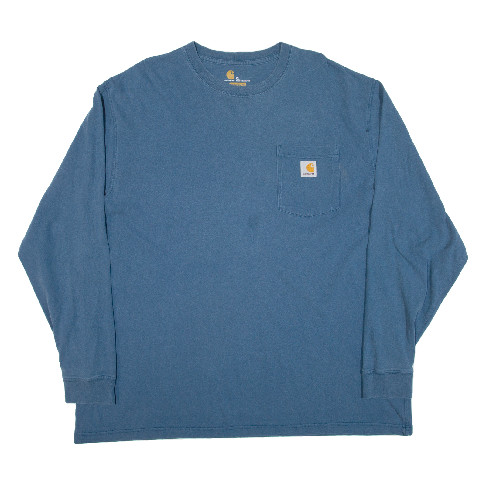 CARHARTT Mens T-Shirt Blue Long Sleeve XL Refurbished - N/A refurbished available on Cerqular