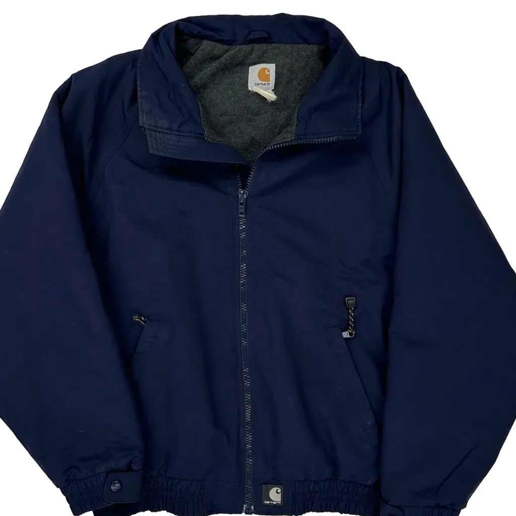 Buy Carhartt Jacket - XL Navy Polyester Refurbished - $180.89 Carhartt Jacket - XL Navy Polyester Refurbished - Thrifted (note: this is a term often used to describe second- refurbished available on Cerqular