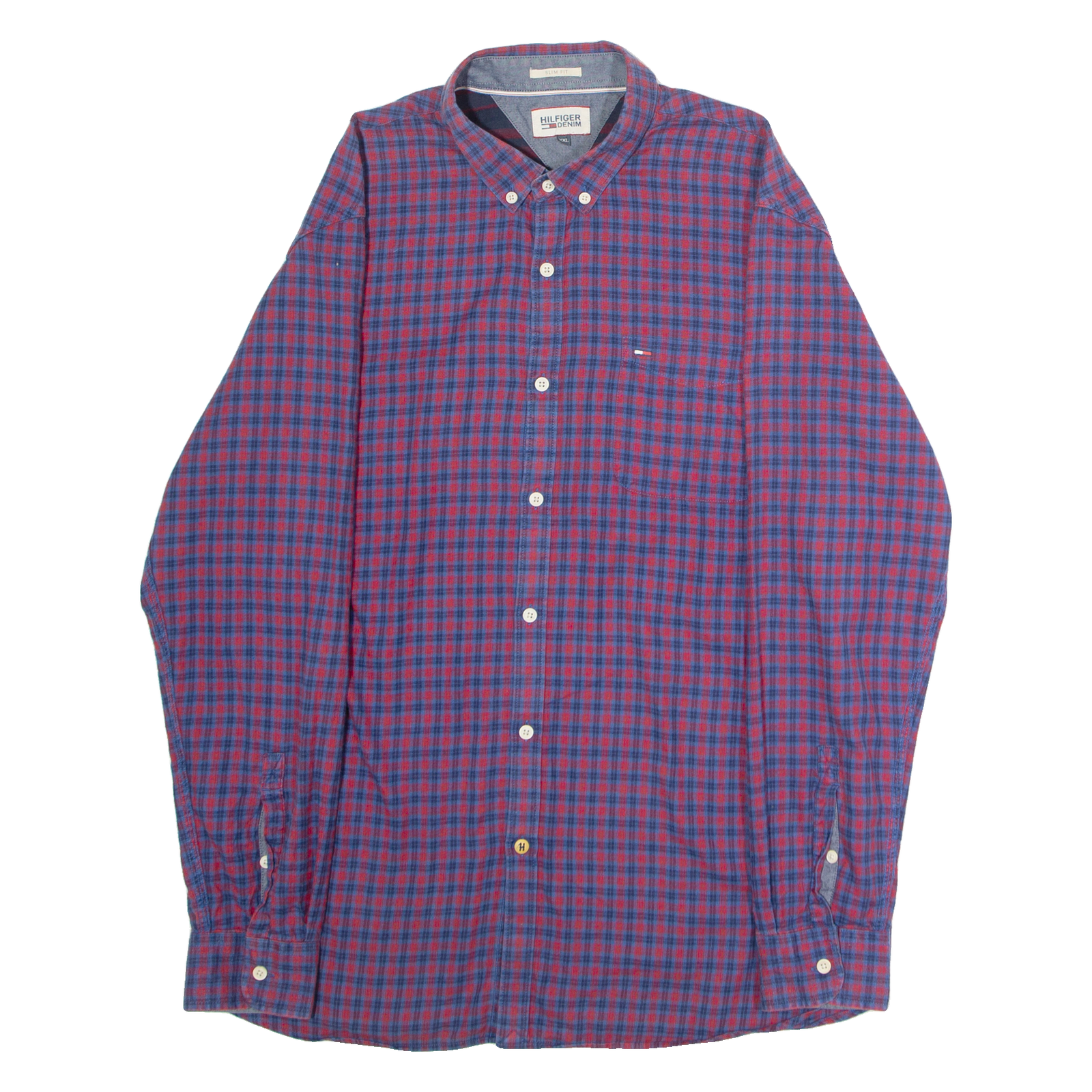 Buy HILFIGER DENIM Slim Fit Mens Shirt Blue Check Long Sleeve 2XL Refurbished - $31.19 HILFIGER DENIM Slim Fit Mens Shirt Blue Check Long Sleeve 2XL Refurbished - N/A refurbished available on Cerqular