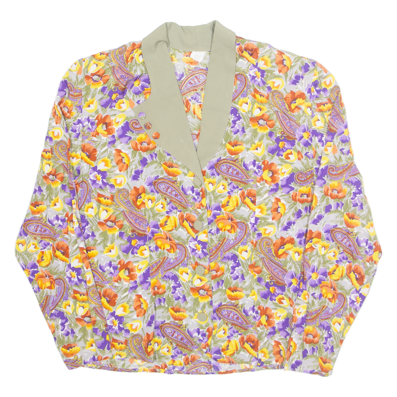 Buy Womens Printed Shirt Purple Collared Long Sleeve Viscose Floral 2XL Refurbished - $16.89 Womens Printed Shirt Purple Collared Long Sleeve Viscose Floral 2XL Refurbished - N/A refurbished available on Cerqular