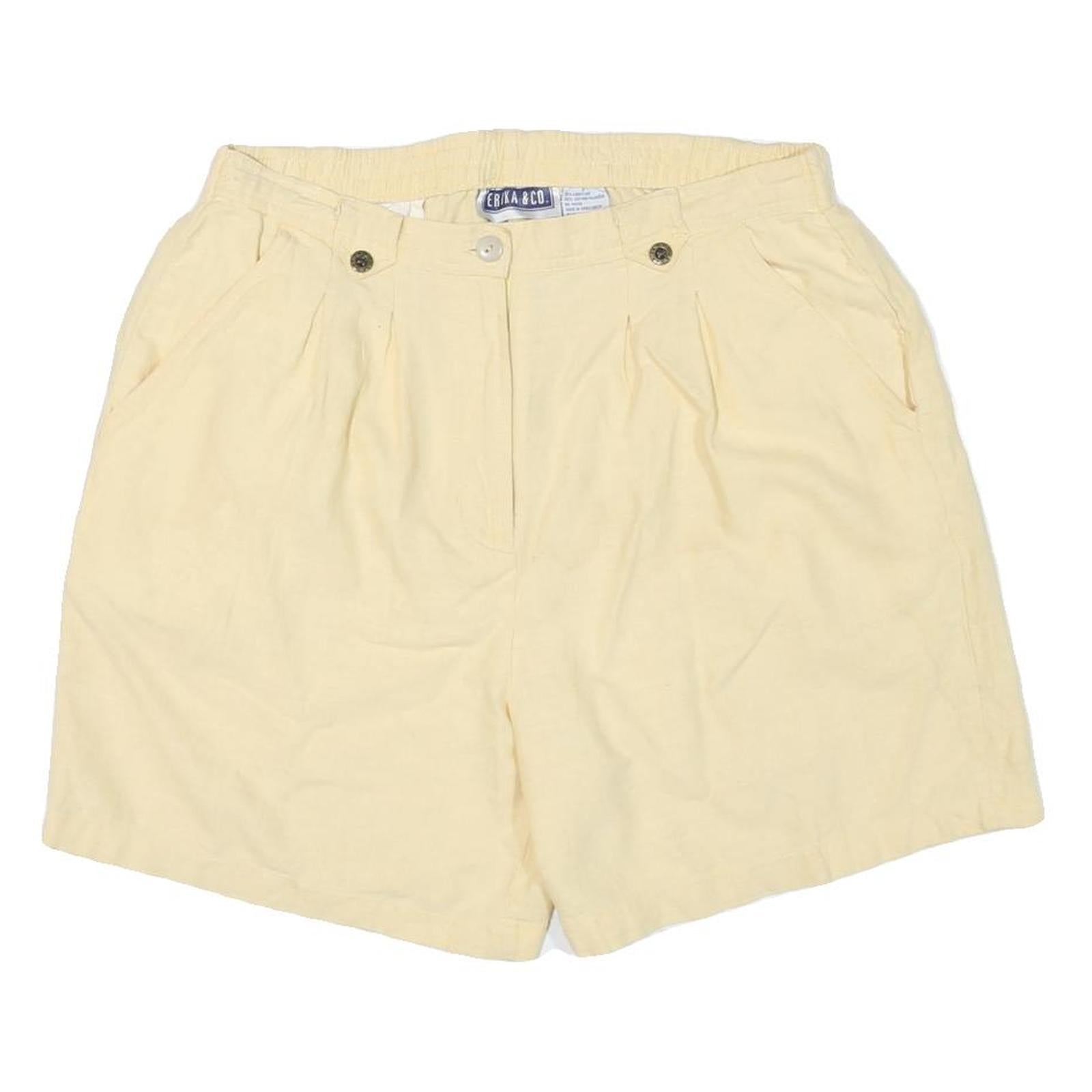 ERIKA AND CO Womens Shorts Cream Casual Plain XL W32 Lightweight Summer Refurbished - N/A refurbished available on Cerqular