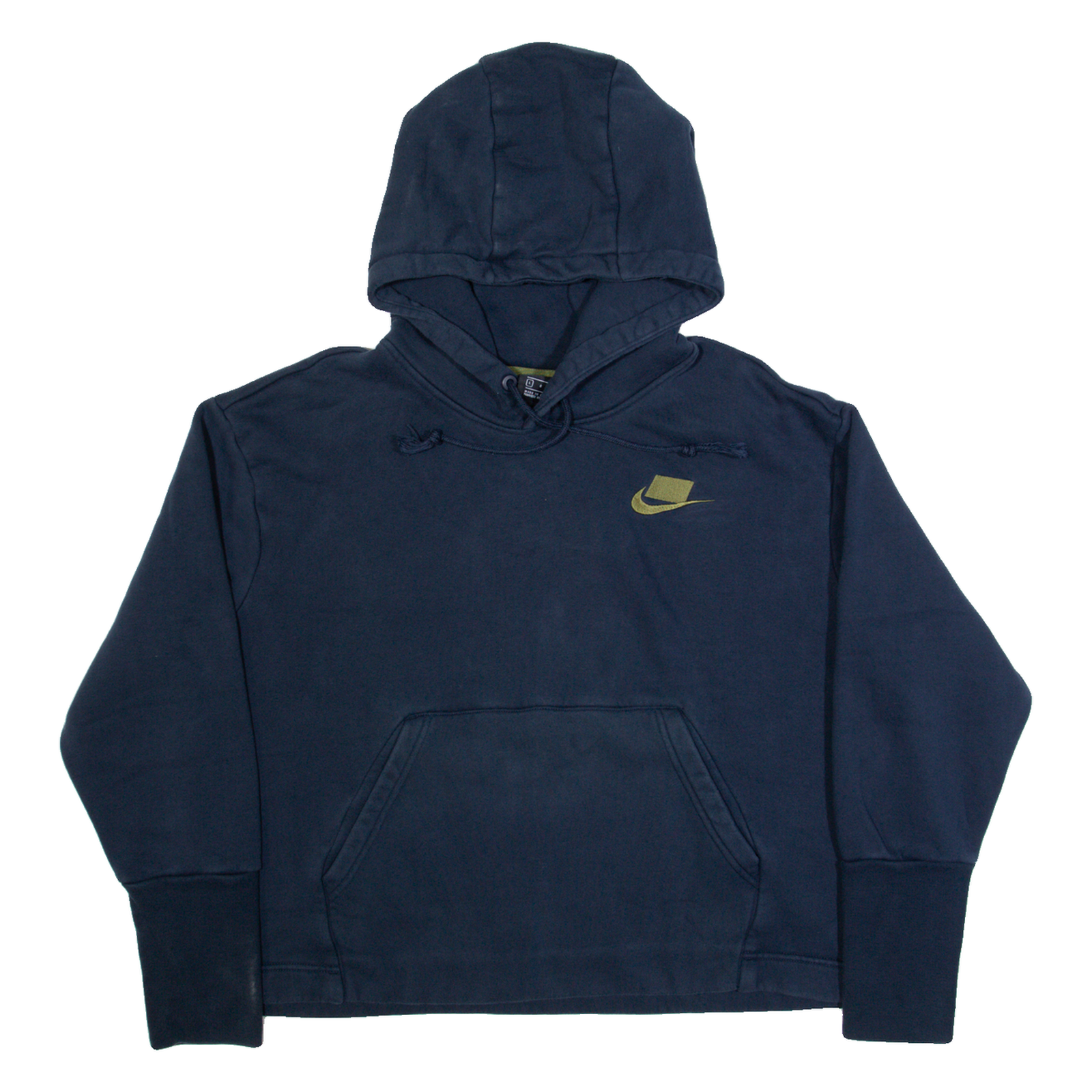 NIKE Cropped Womens Blue Hoodie L Refurbished - N/A refurbished available on Cerqular