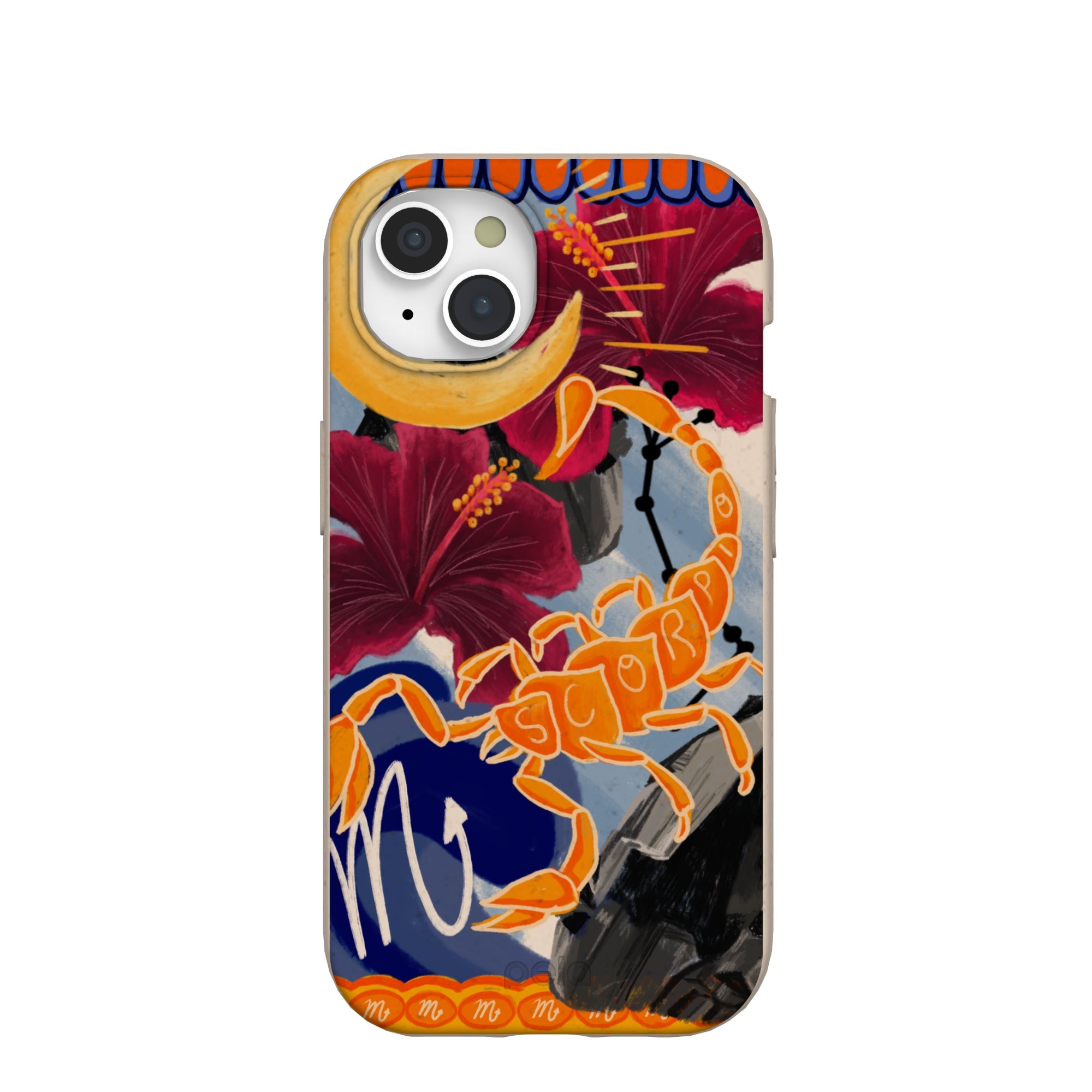 Seashell Scorpio Scorpion iPhone 15 Case Refurbished - Pela Case refurbished available on Cerqular
