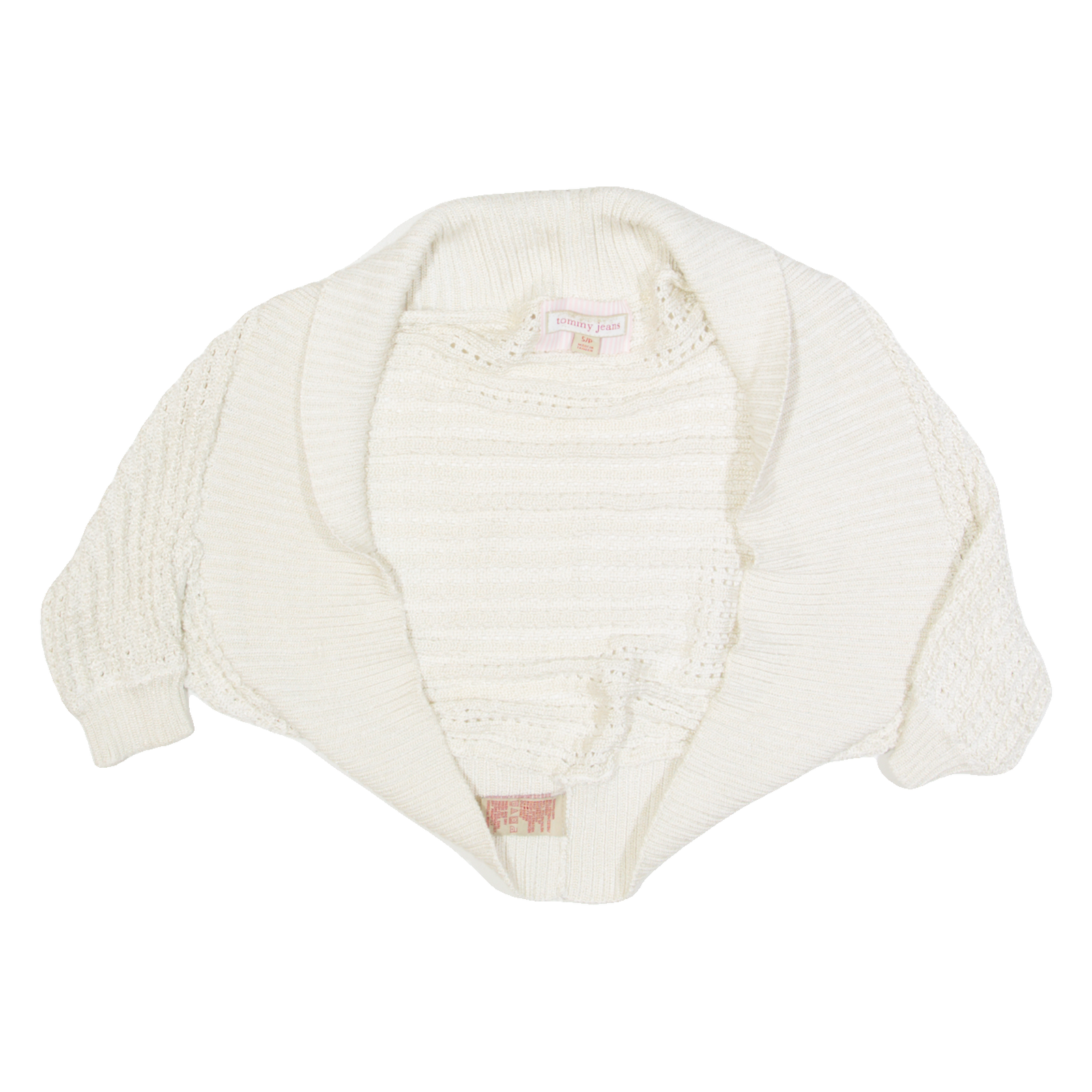 TOMMY JEANS Shawl Womens Cropped Top Beige S Refurbished - N/A refurbished available on Cerqular