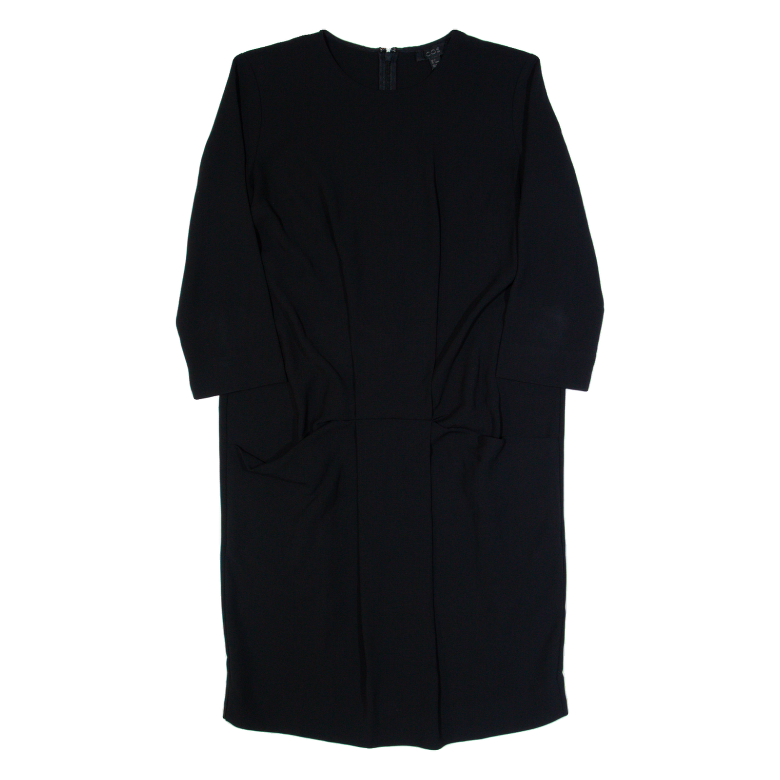 COS Womens Day Dress Black Long Sleeve Knee Length XS Refurbished - N/A refurbished available on Cerqular