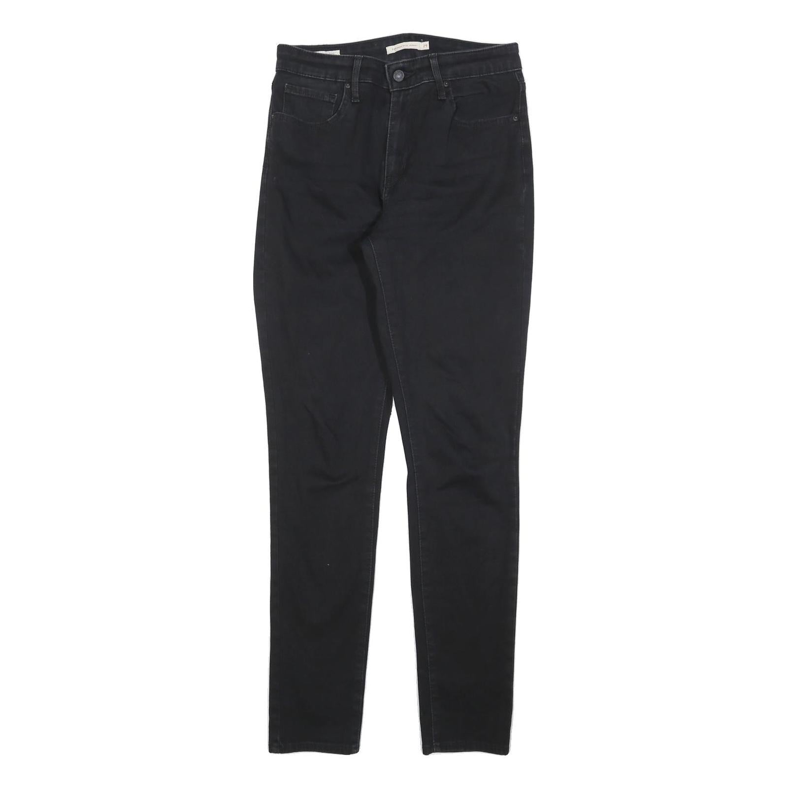 LEVI'S 721 Womens Jeans Black Slim Skinny Denim W29 L32 Zip Cotton Blend Refurbished - N/A refurbished available on Cerqular