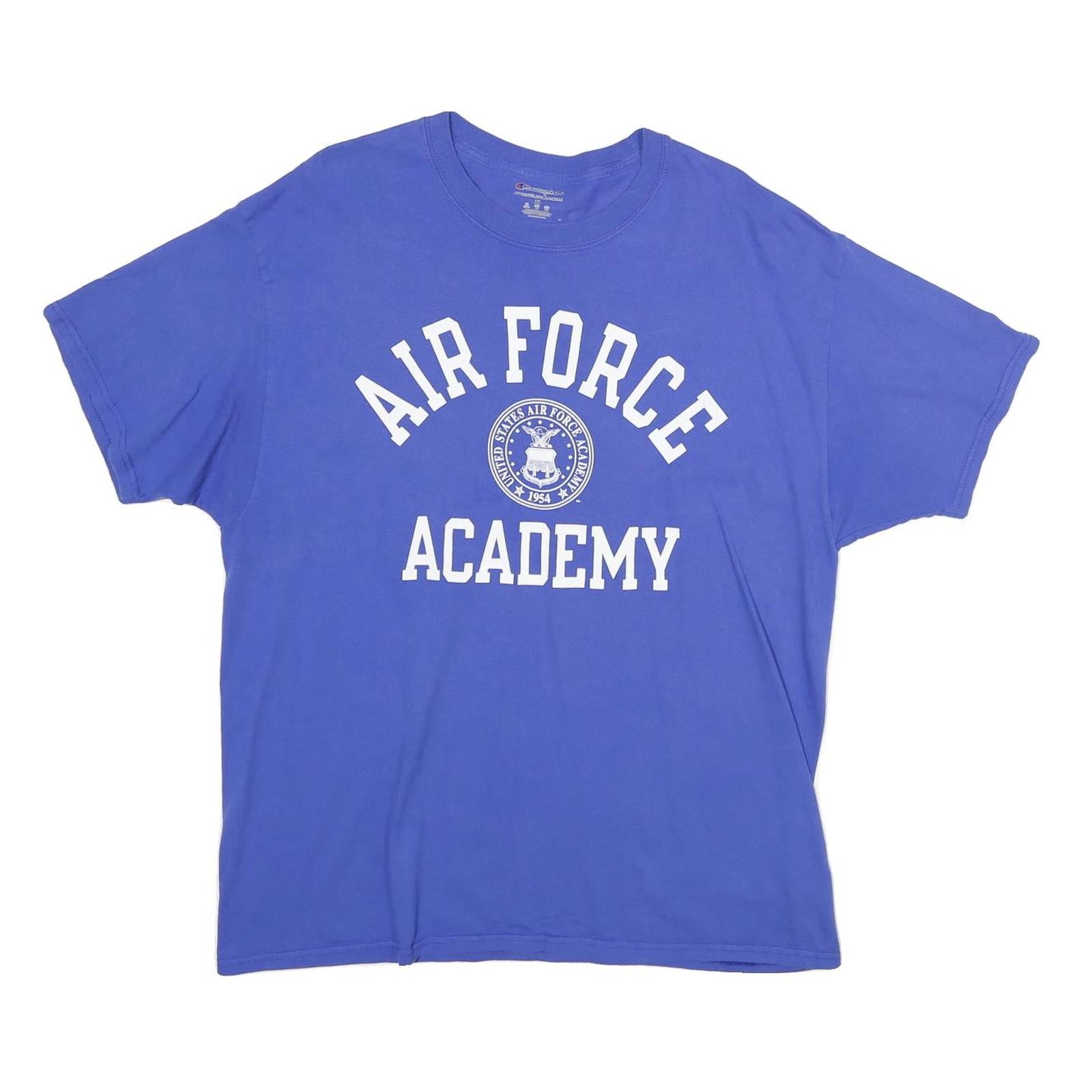 Buy CHAMPION Mens Blue Air Force Academy Graphic T-Shirt XL Short Sleeve Crew Neck Refurbished - $18.19 CHAMPION Mens Blue Air Force Academy Graphic T-Shirt XL Short Sleeve Crew Neck Refurbished - N/A refurbished available on Cerqular