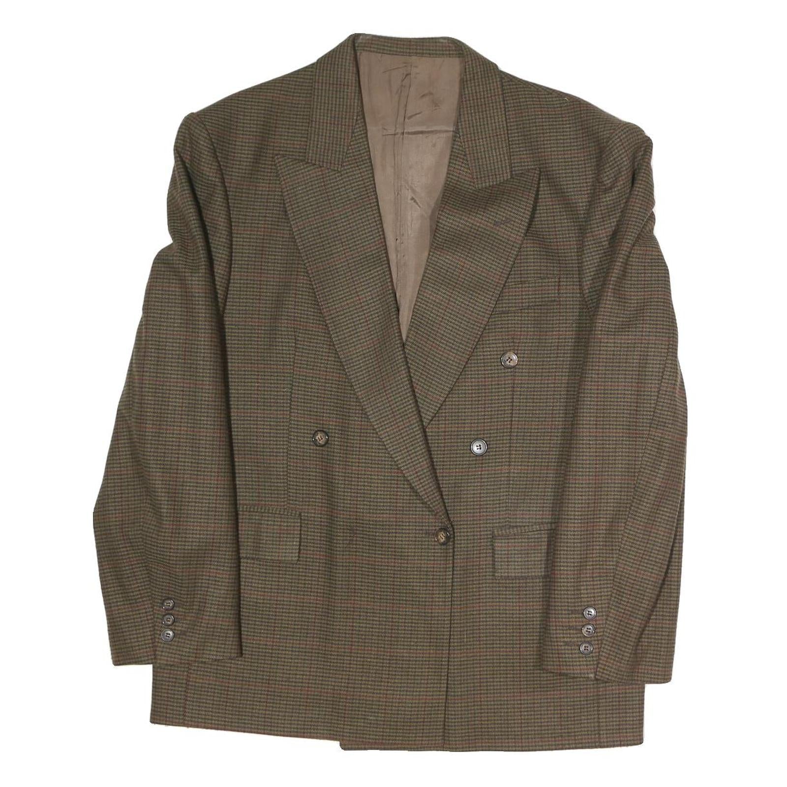 Buy Mens Brown Check Button Jacket XL Polyester Blend Classic Formal Blazer Refurbished - $48.09 Mens Brown Check Button Jacket XL Polyester Blend Classic Formal Blazer Refurbished - N/A refurbished available on Cerqular