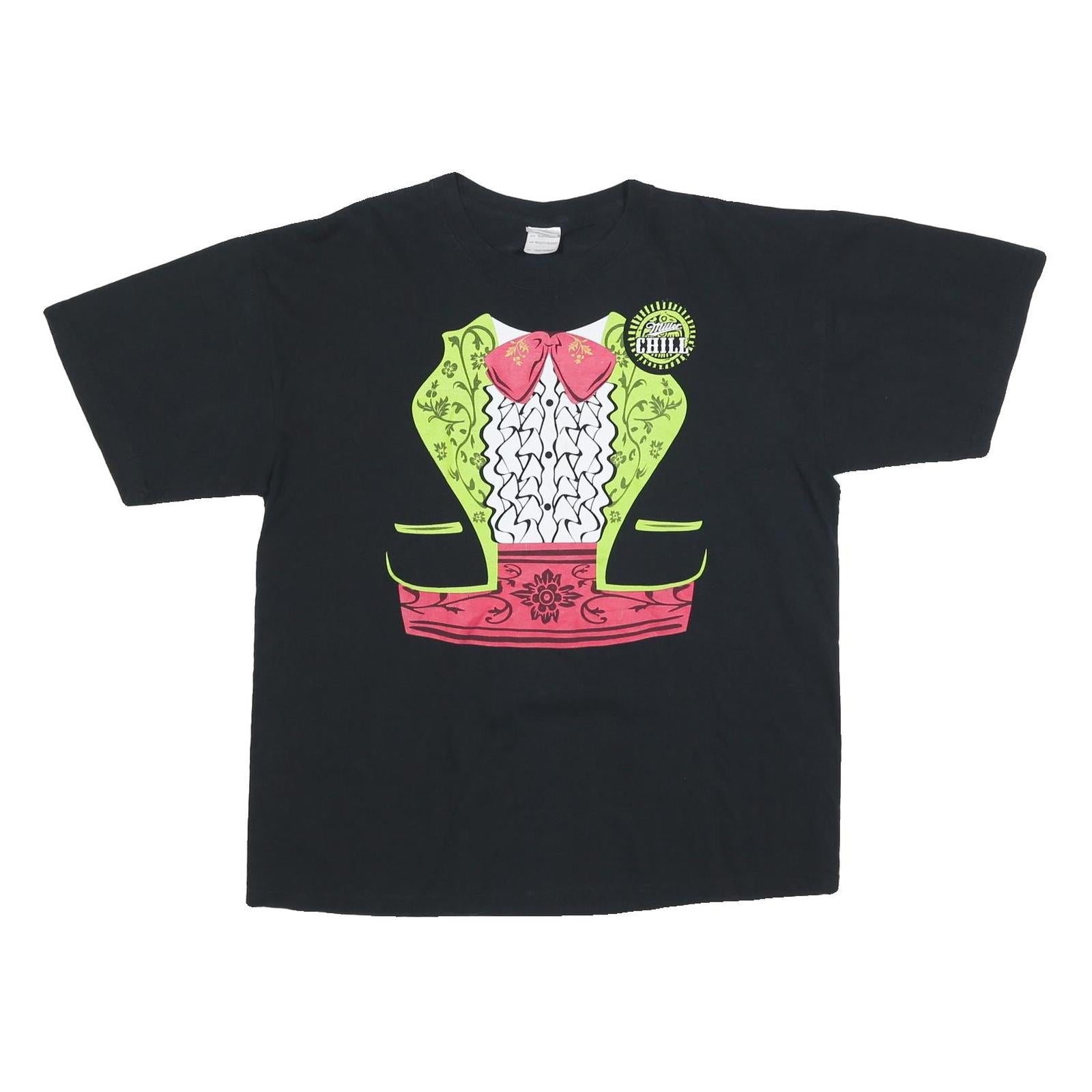 GILDAN Mens Black Green & Red Novelty Costume T-Shirt XL Short Sleeve Crew Neck Refurbished - N/A refurbished available on Cerqular