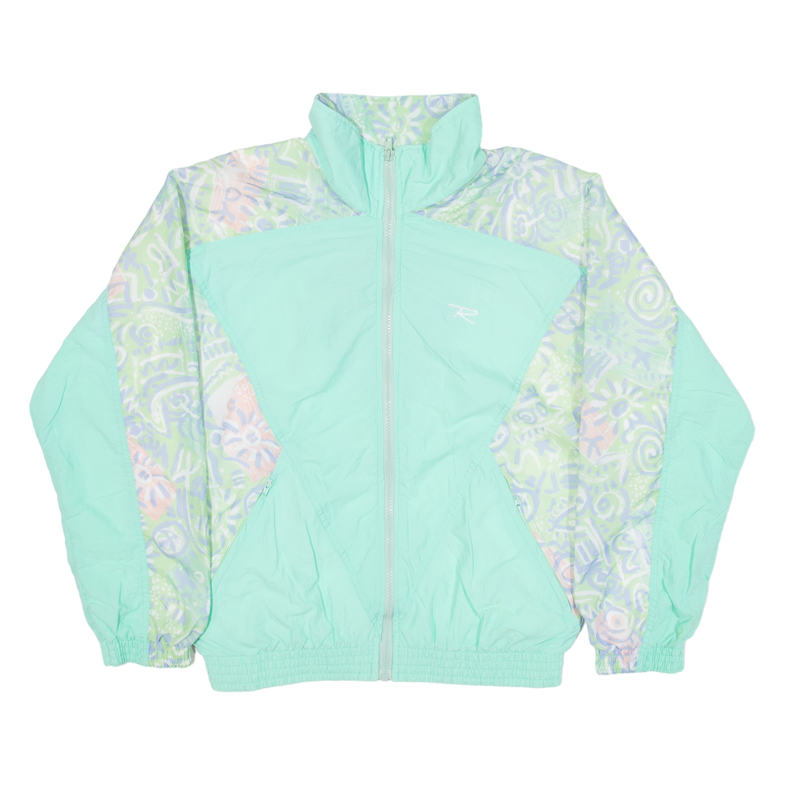 Womens Shell Jacket Green Geometric M Refurbished - N/A refurbished available on Cerqular