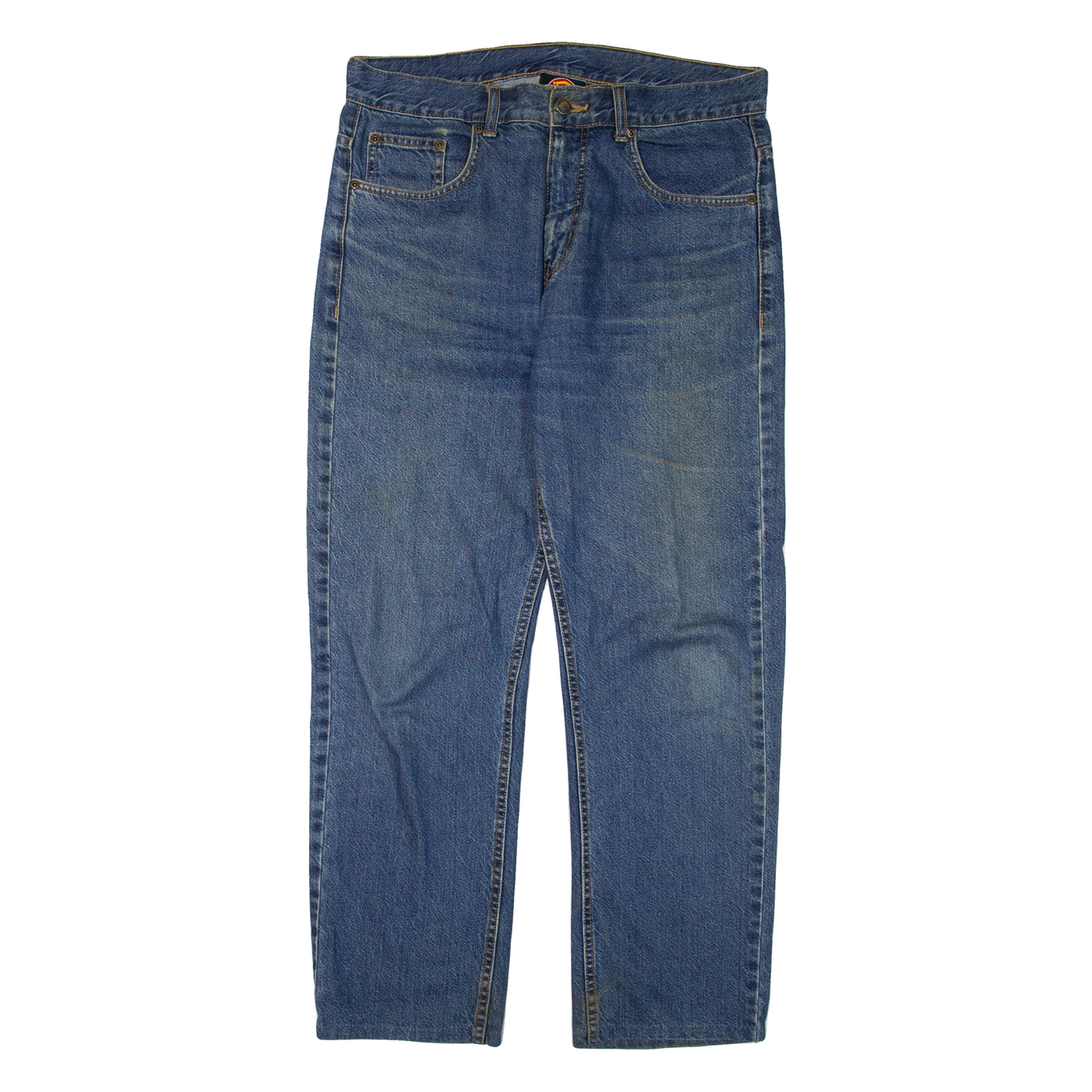 DICKIES Mens Jeans Blue Regular Straight W34 L30 Refurbished - N/A refurbished available on Cerqular