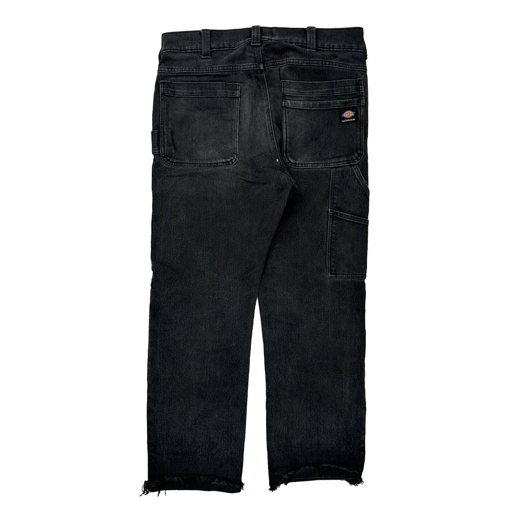 Dickies Carpenter Jeans - 36W 27L Black Cotton Refurbished - Thrifted (note: this is a term often used to describe second- refurbished available on Cerqular