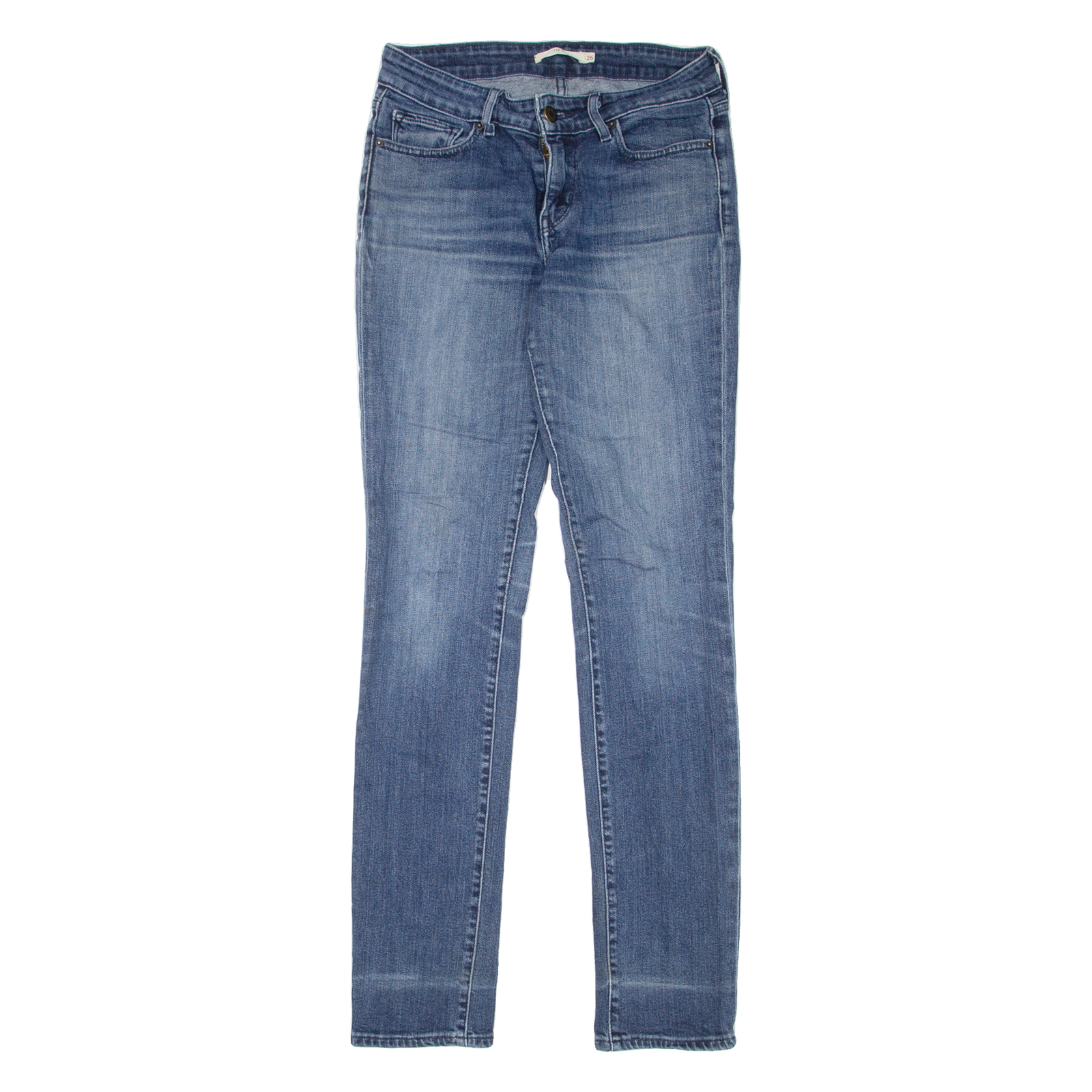 LEVI'S 712 Womens Jeans Blue Slim Straight Stone Wash W26 L32 Refurbished - N/A refurbished available on Cerqular