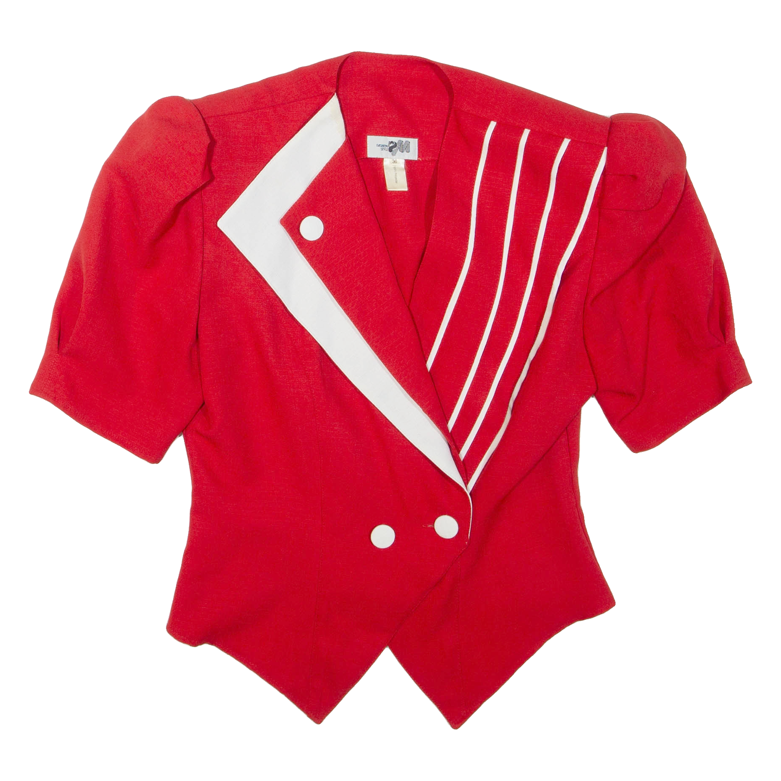 FASHION STYLE Womens Blouse Red V-Neck M Refurbished - N/A refurbished available on Cerqular