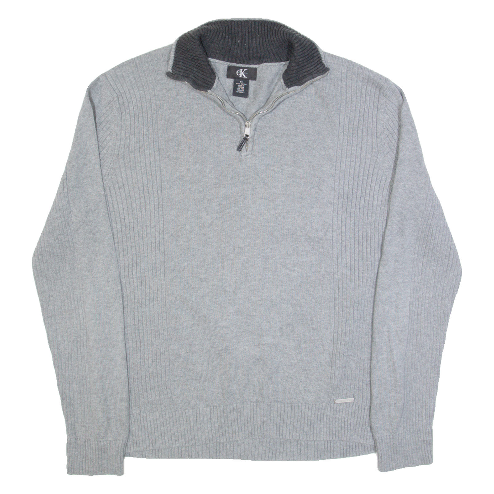 Buy CALVIN KLEIN Mens Jumper Grey 1/4 Zip Tight Knit M Refurbished - $44.19 CALVIN KLEIN Mens Jumper Grey 1/4 Zip Tight Knit M Refurbished - N/A refurbished available on Cerqular