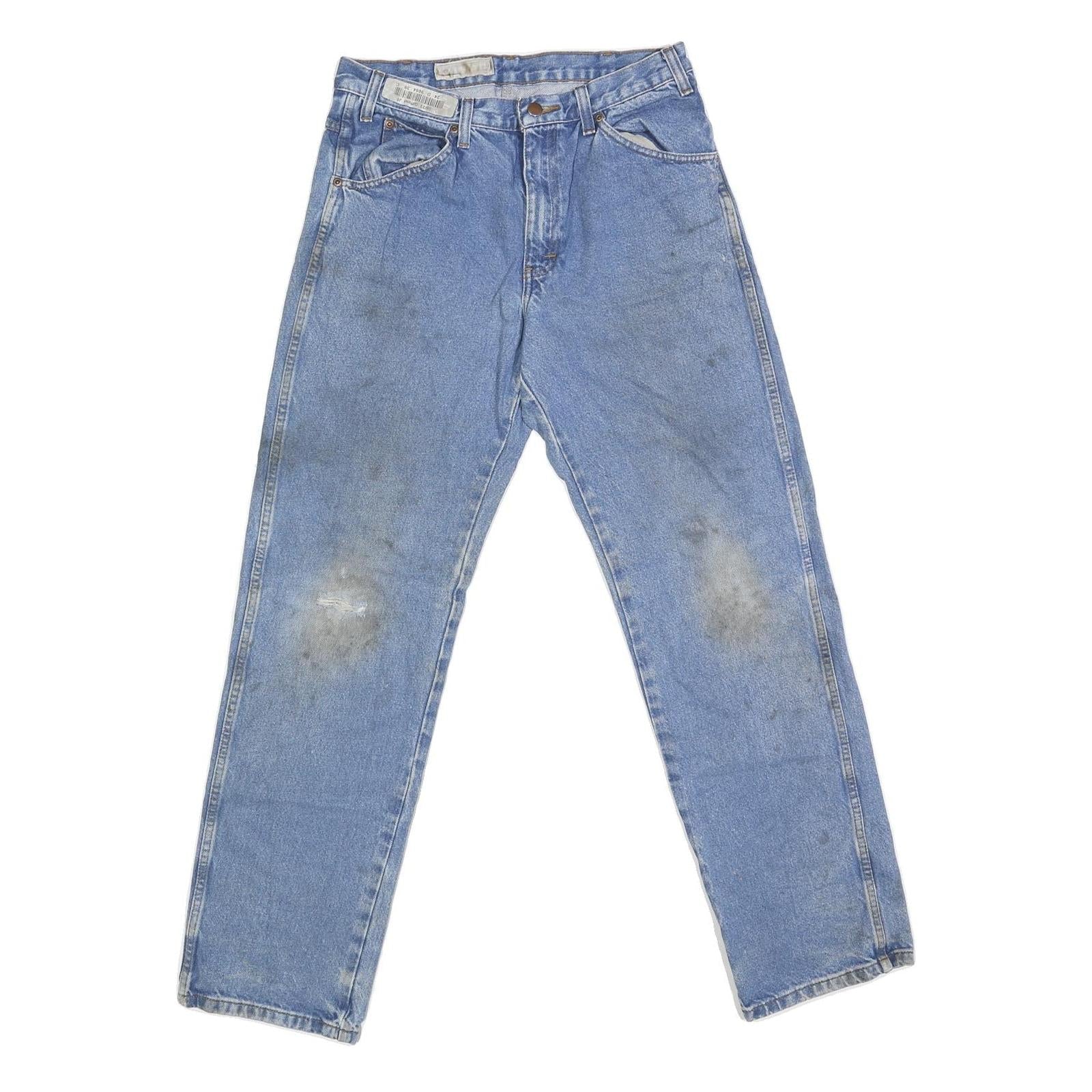 DICKIES Mens Jeans Blue Regular Straight Denim Medium W30 L33 Workwear Zip Refurbished - N/A refurbished available on Cerqular