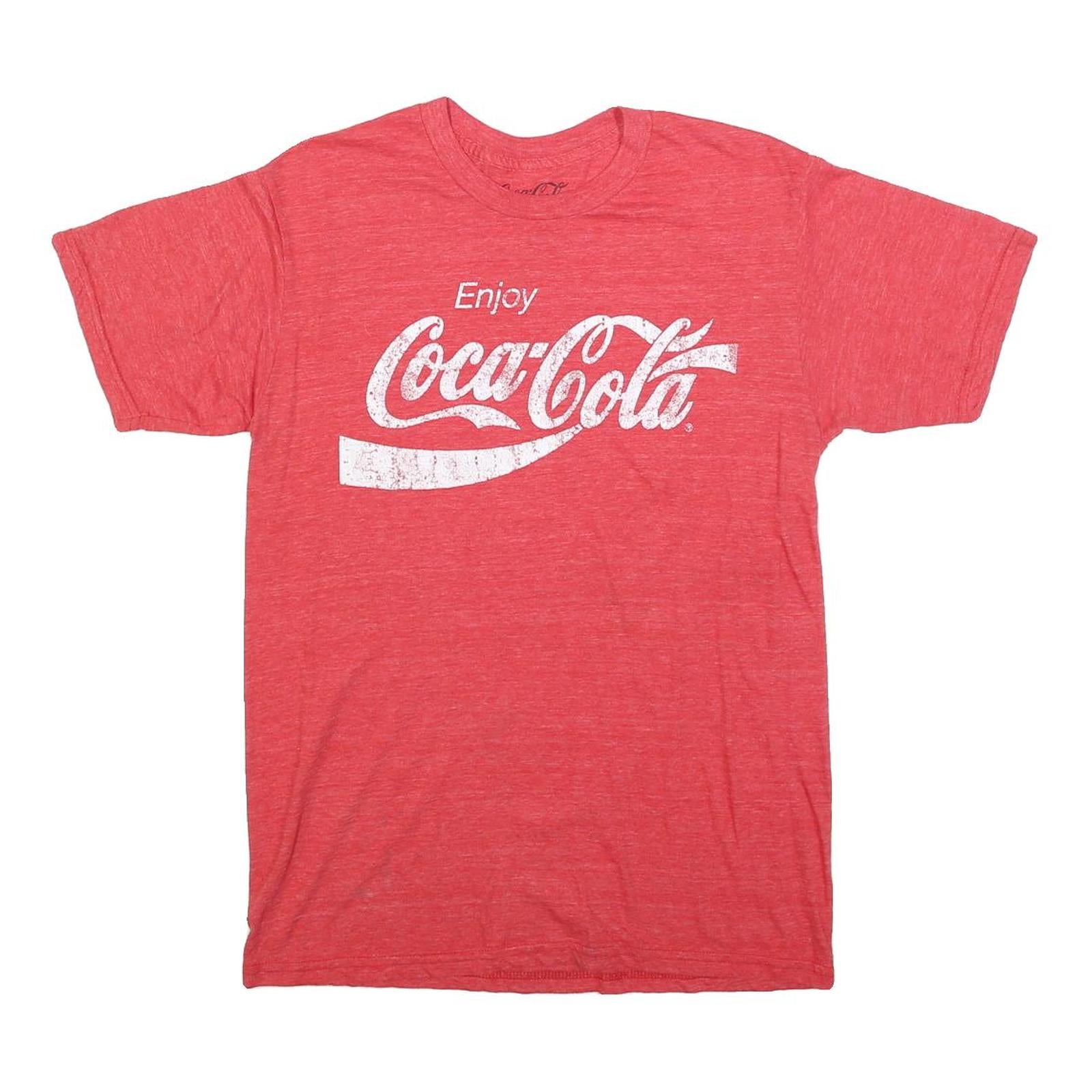 COCA COLA Womens Red Crew Neck Short Sleeve Graphic T-Shirt M Cotton Blend Refurbished - N/A refurbished available on Cerqular