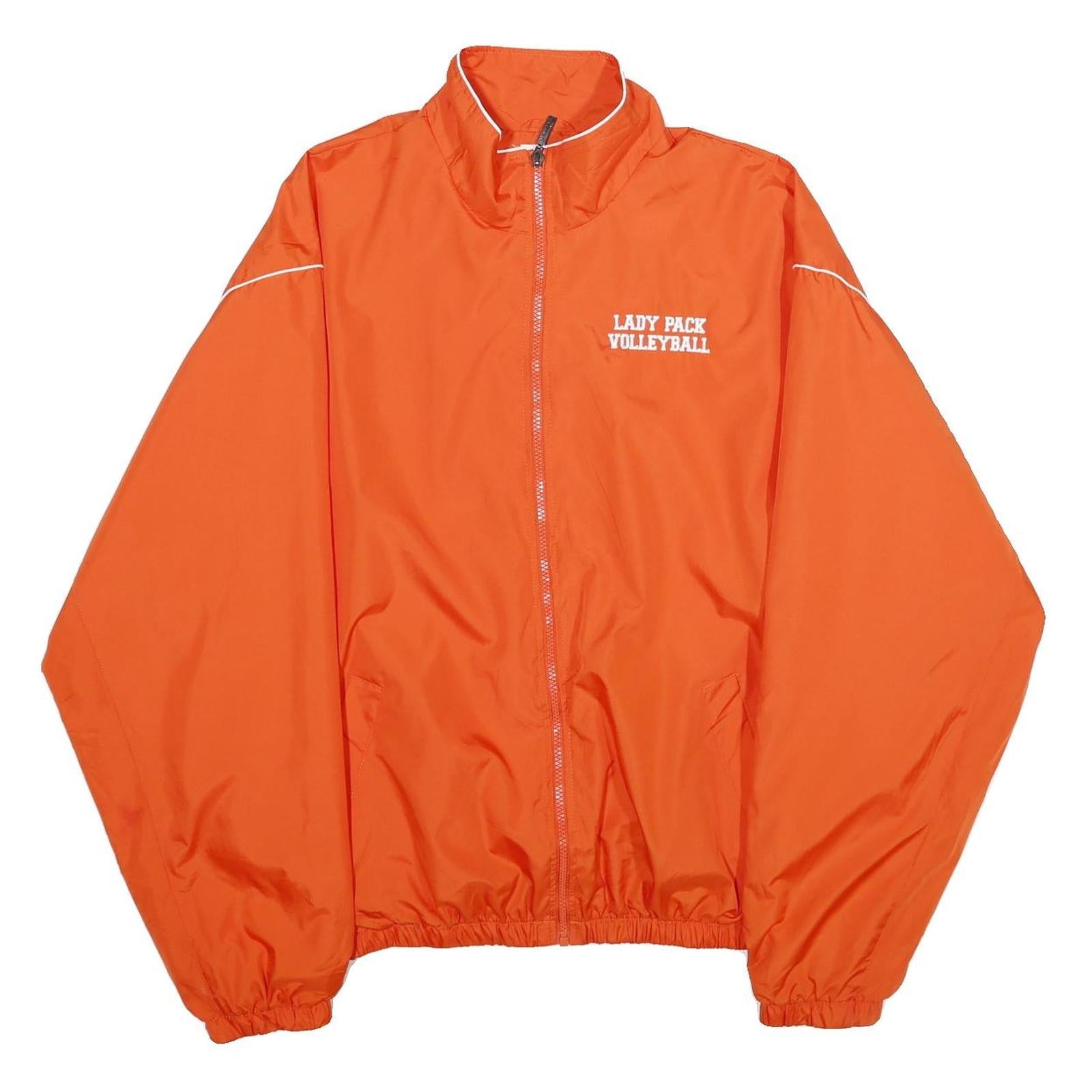 AUGUSTA SPORTSWEAR Mens Orange Zip Jacket XL Polyester Plain Lightweight Sports Refurbished - N/A refurbished available on Cerqular