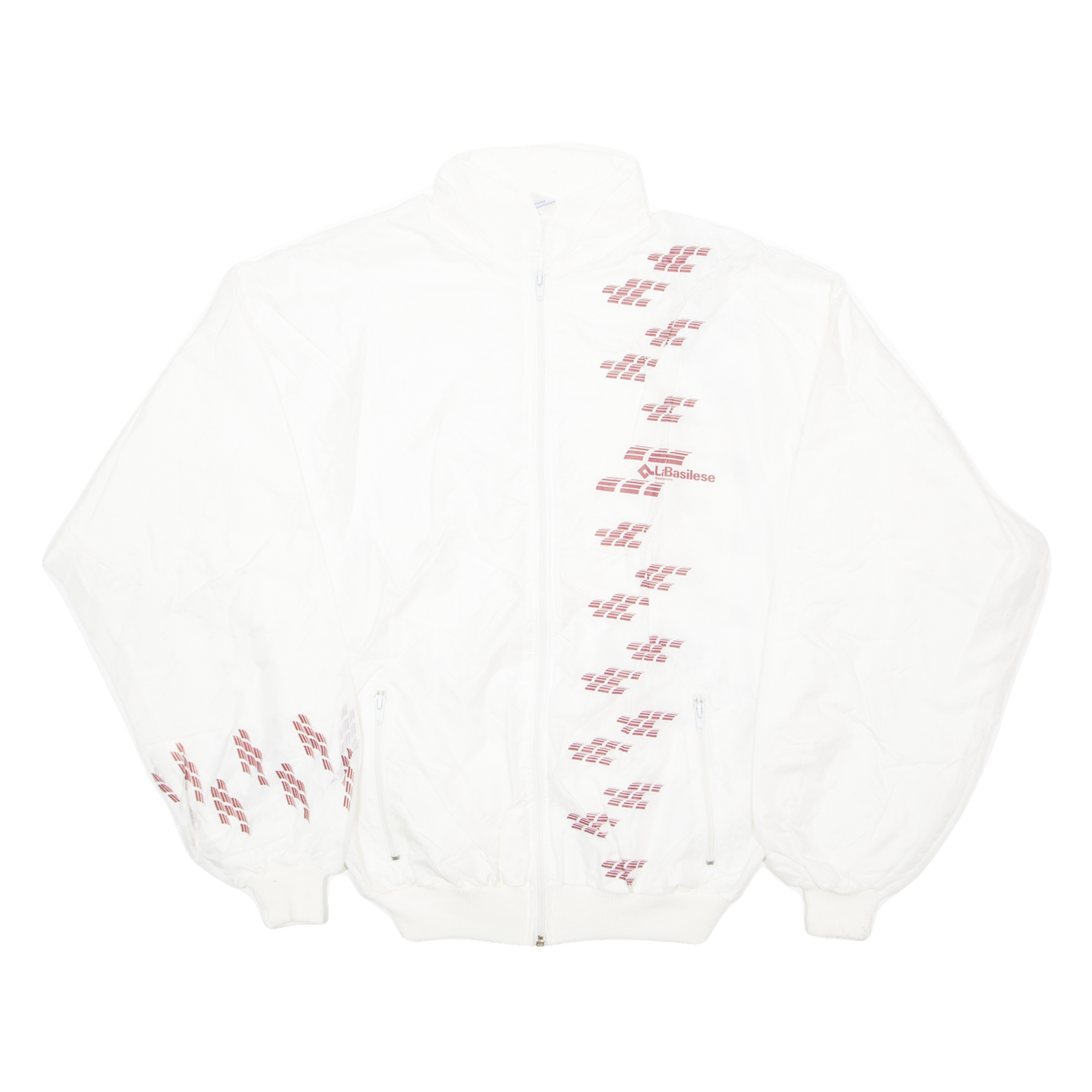 LA BASILESE Hidden Hood Womens Track Jacket White M Refurbished - N/A refurbished available on Cerqular