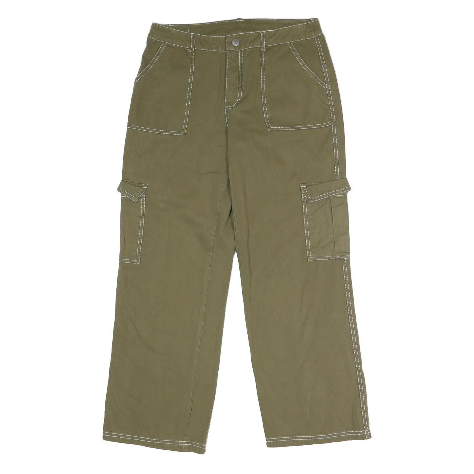 Buy Womens Cotton Blend Cargo Regular Fit Trousers Green W32 L28 Functional Pockets Refurbished - $23.39 Womens Cotton Blend Cargo Regular Fit Trousers Green W32 L28 Functional Pockets Refurbished - N/A refurbished available on Cerqular