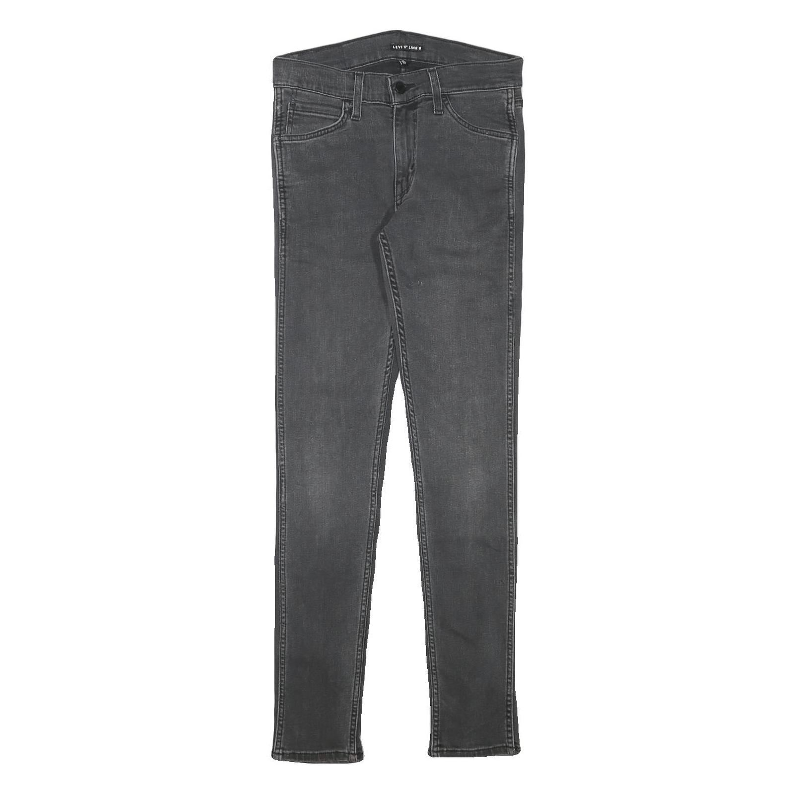 LEVI'S Mens Slim Grey Denim Jeans Cotton Blend Zip W27 L29 Stylish Comfortable Refurbished - N/A refurbished available on Cerqular