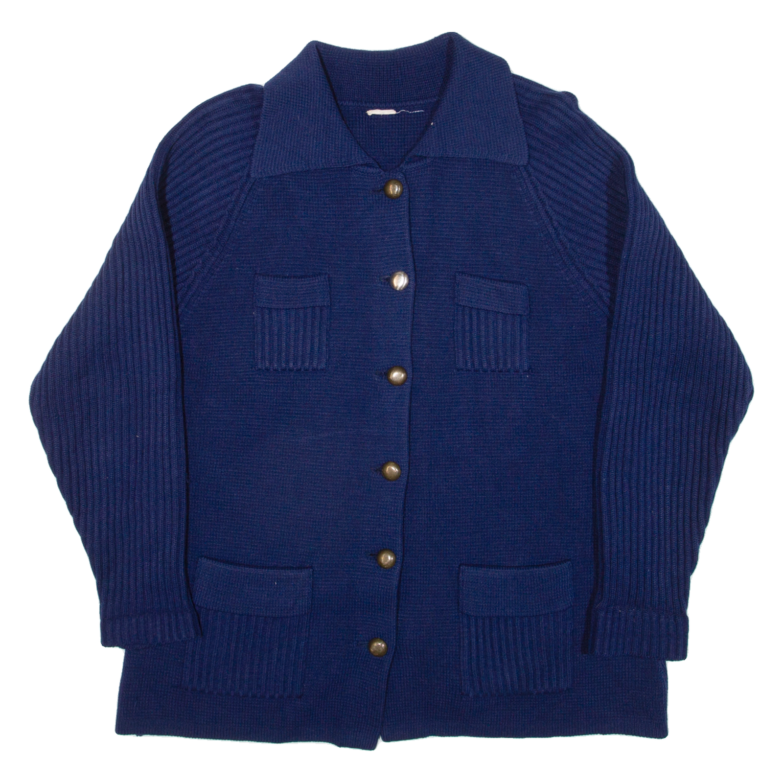 Womens Cardigan Blue Cable Knit M Refurbished - N/A refurbished available on Cerqular