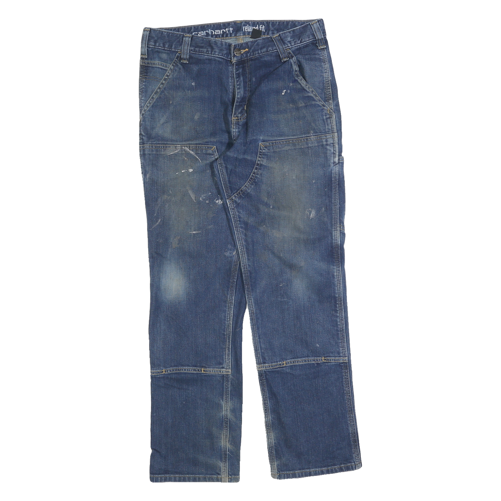CARHARTT Mens Jeans Blue Relaxed Straight Denim Medium W31 L30 Workwear Refurbished - N/A refurbished available on Cerqular