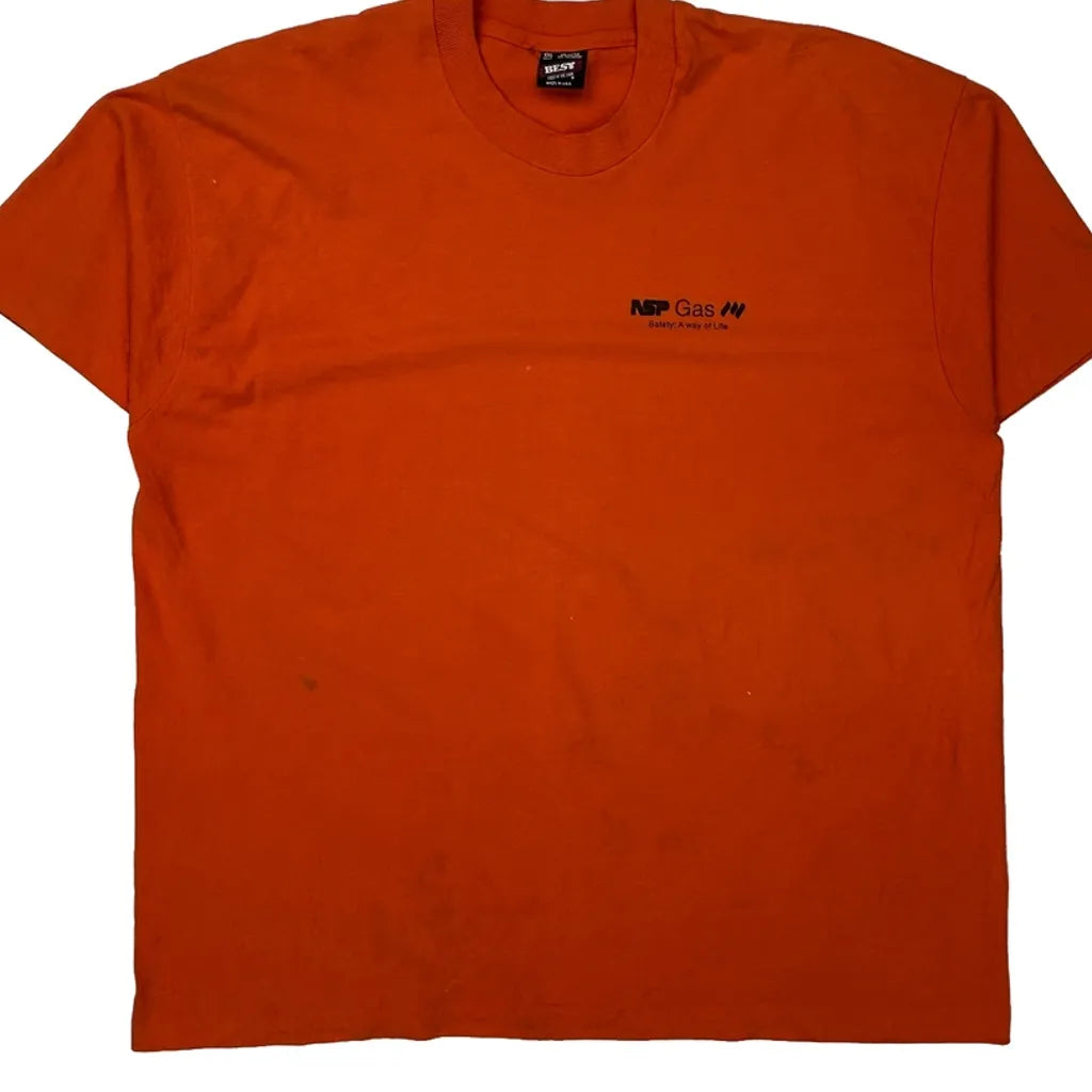 Buy Nsp Gas Fruit Of The Loom Single Stitch T-Shirt - 2XL Orange Cotton Blend Refurbished - $29.47 Nsp Gas Fruit Of The Loom Single Stitch T-Shirt - 2XL Orange Cotton Blend Refurbished - Thrifted (note: this is a term often used to describe second- refurbished available on Cerqular