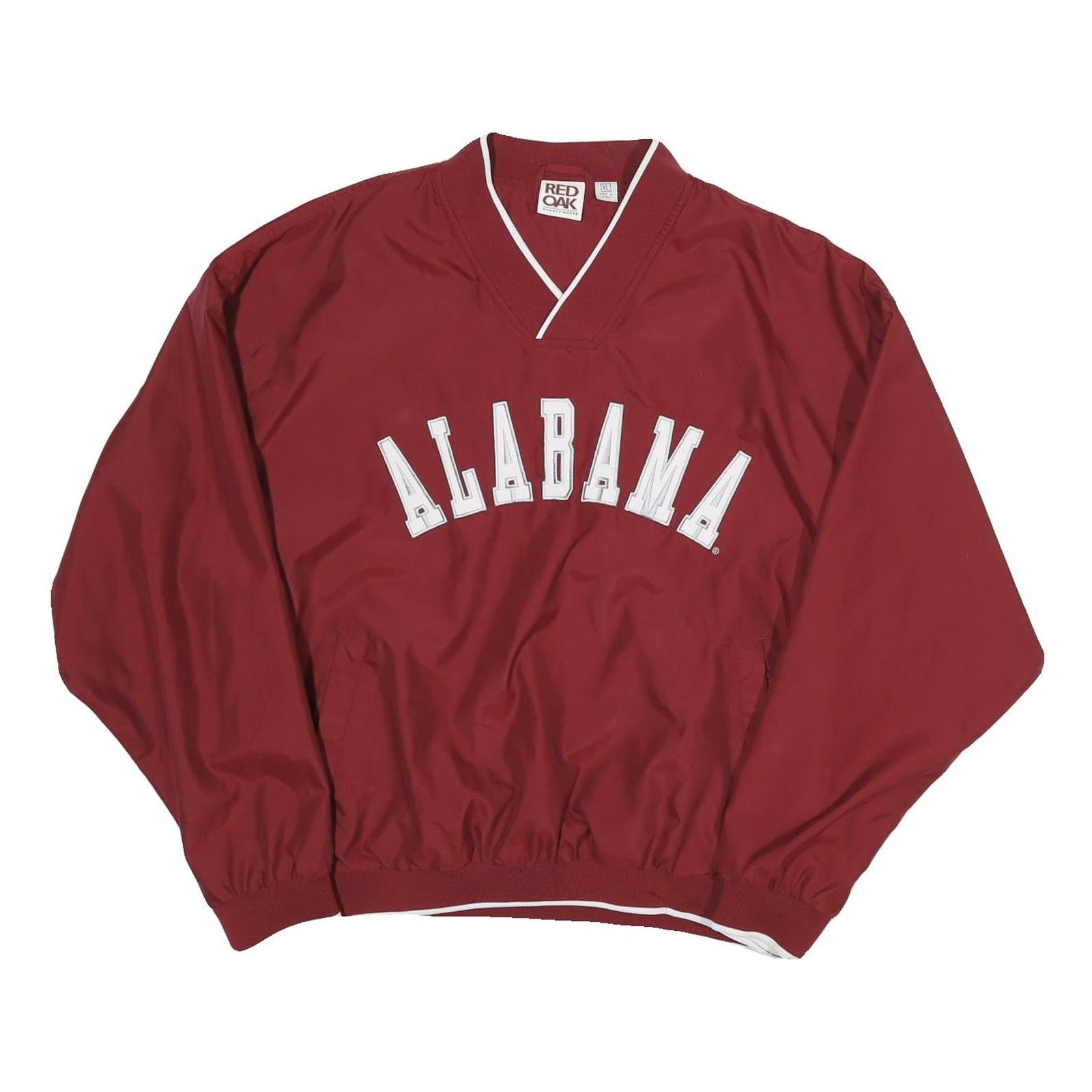 RED OAK Mens Maroon Alabama V-Neck XL Polyester Sweatshirt Pullover Casual Refurbished - N/A refurbished available on Cerqular