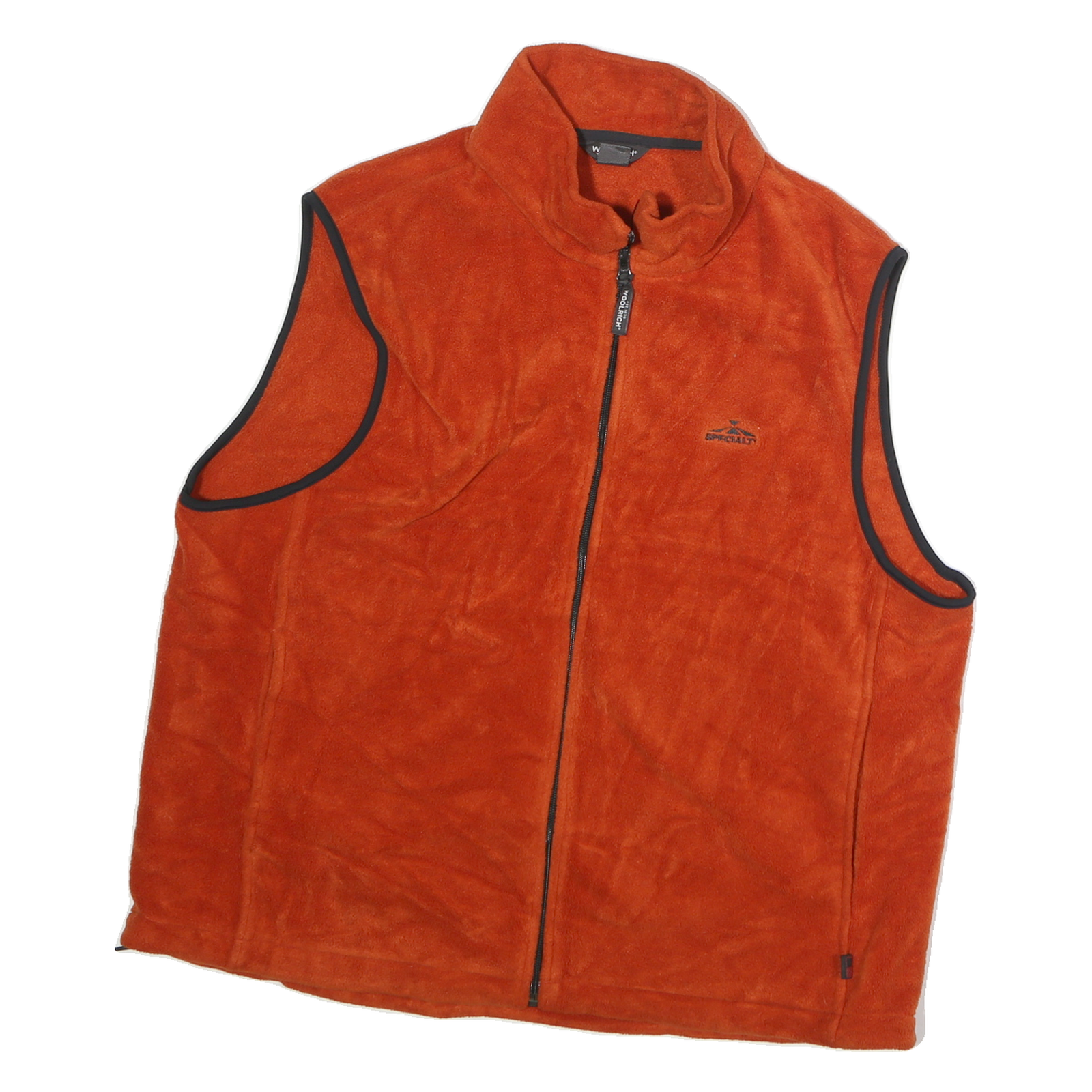 WOOLRICH Mens Orange Polyester Zip Jacket XL Fleece Outdoor Casual Vest Refurbished - N/A refurbished available on Cerqular