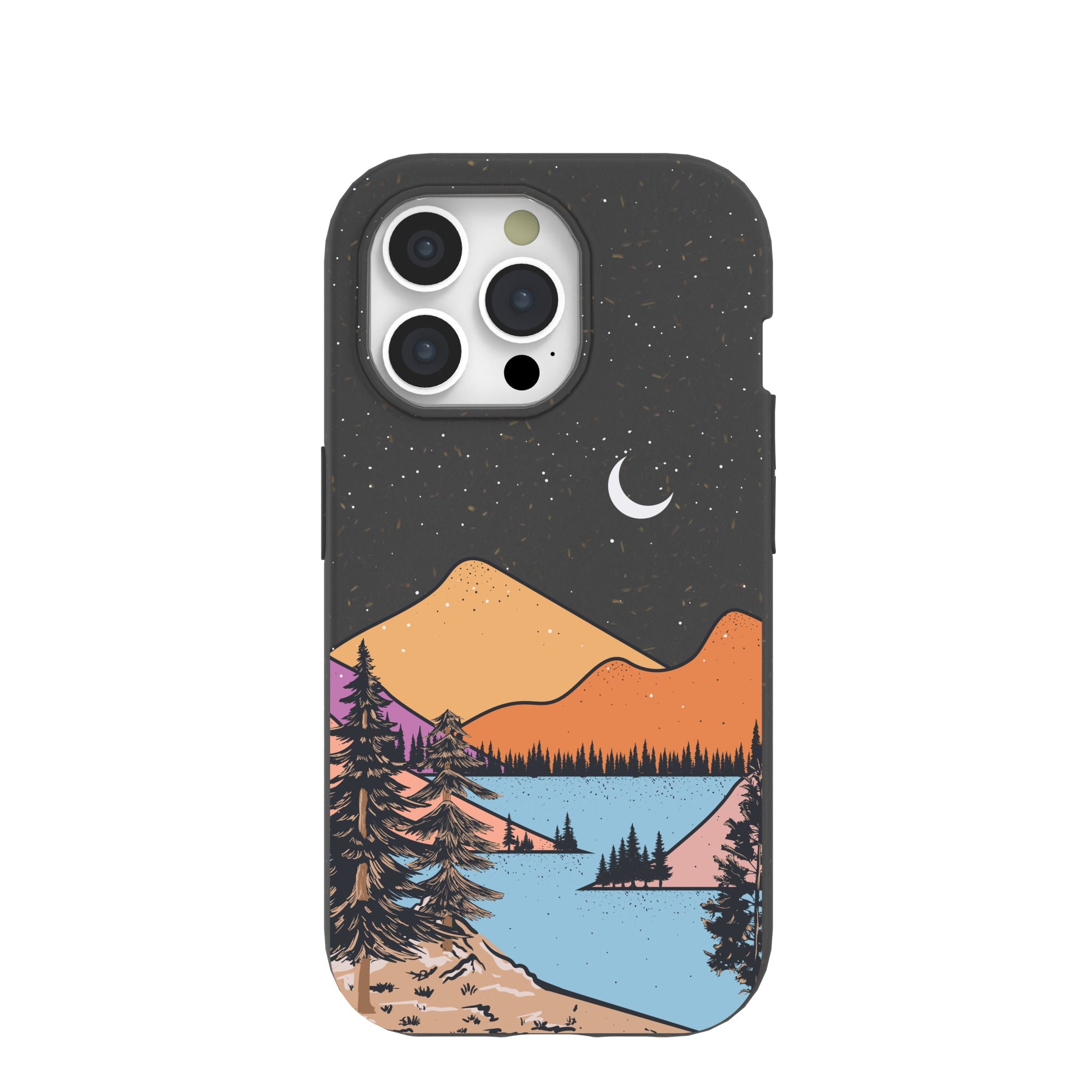 Black Night Trails iPhone 15 Pro Case Refurbished - Pela Case refurbished available on Cerqular