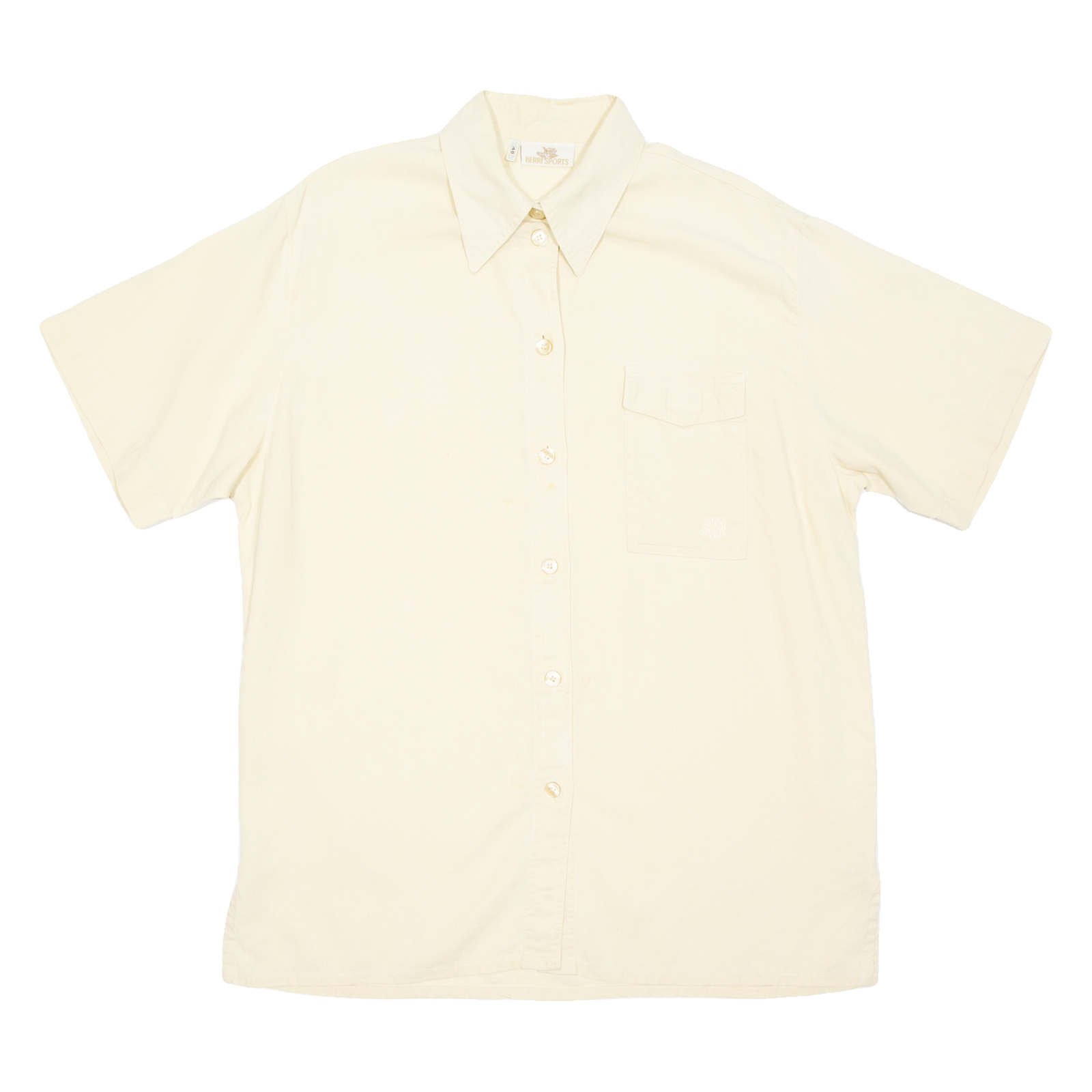 BERRI SPORTS Womens Plain Shirt Yellow L Refurbished - N/A refurbished available on Cerqular
