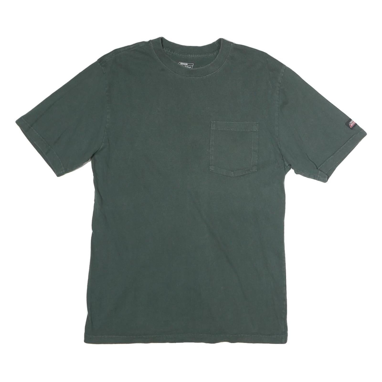 DICKIES Mens Green T-Shirt M Short Sleeve Crew Neck Pocket Workwear Casual Refurbished - N/A refurbished available on Cerqular