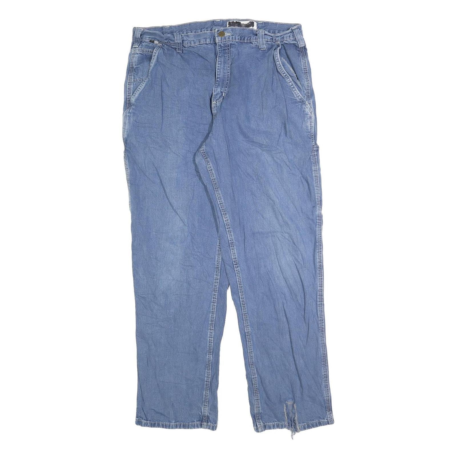 CARHARTT Mens Jeans Blue Regular Straight Denim Medium W36 L32 Workwear Casual Refurbished - N/A refurbished available on Cerqular