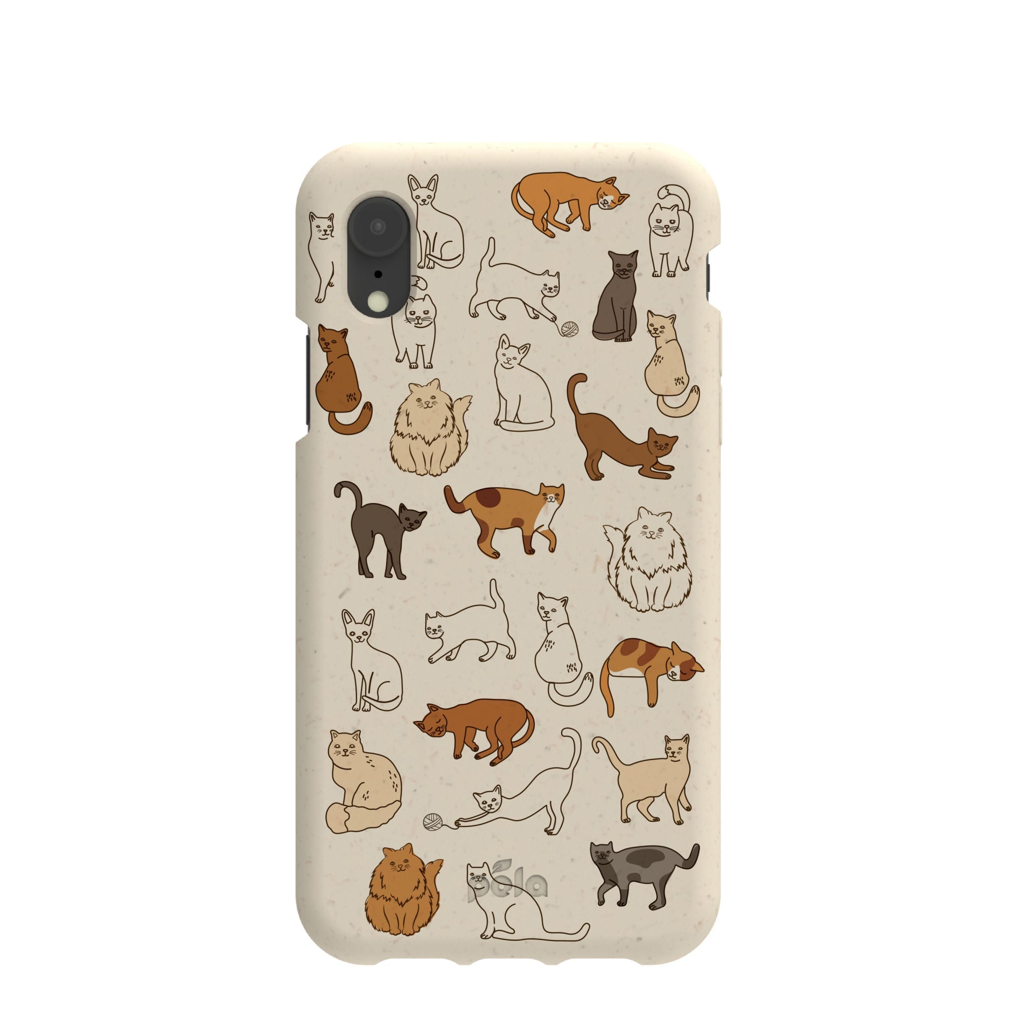London Fog Kitty Cats iPhone XR Case Refurbished - Pela Case refurbished available on Cerqular